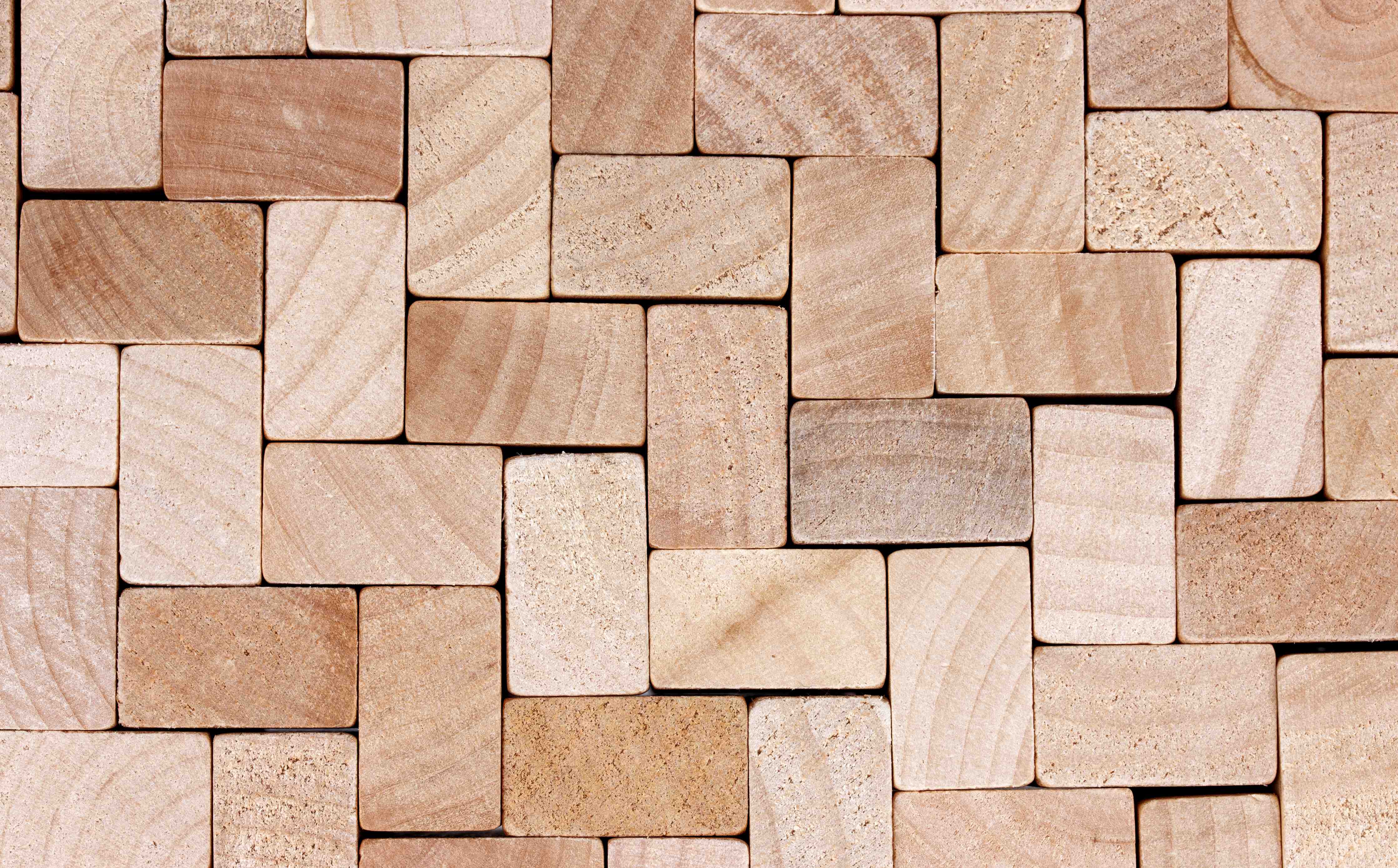 Wandverkleidung Bad-Naturbelassenes Holzfliesen-Design