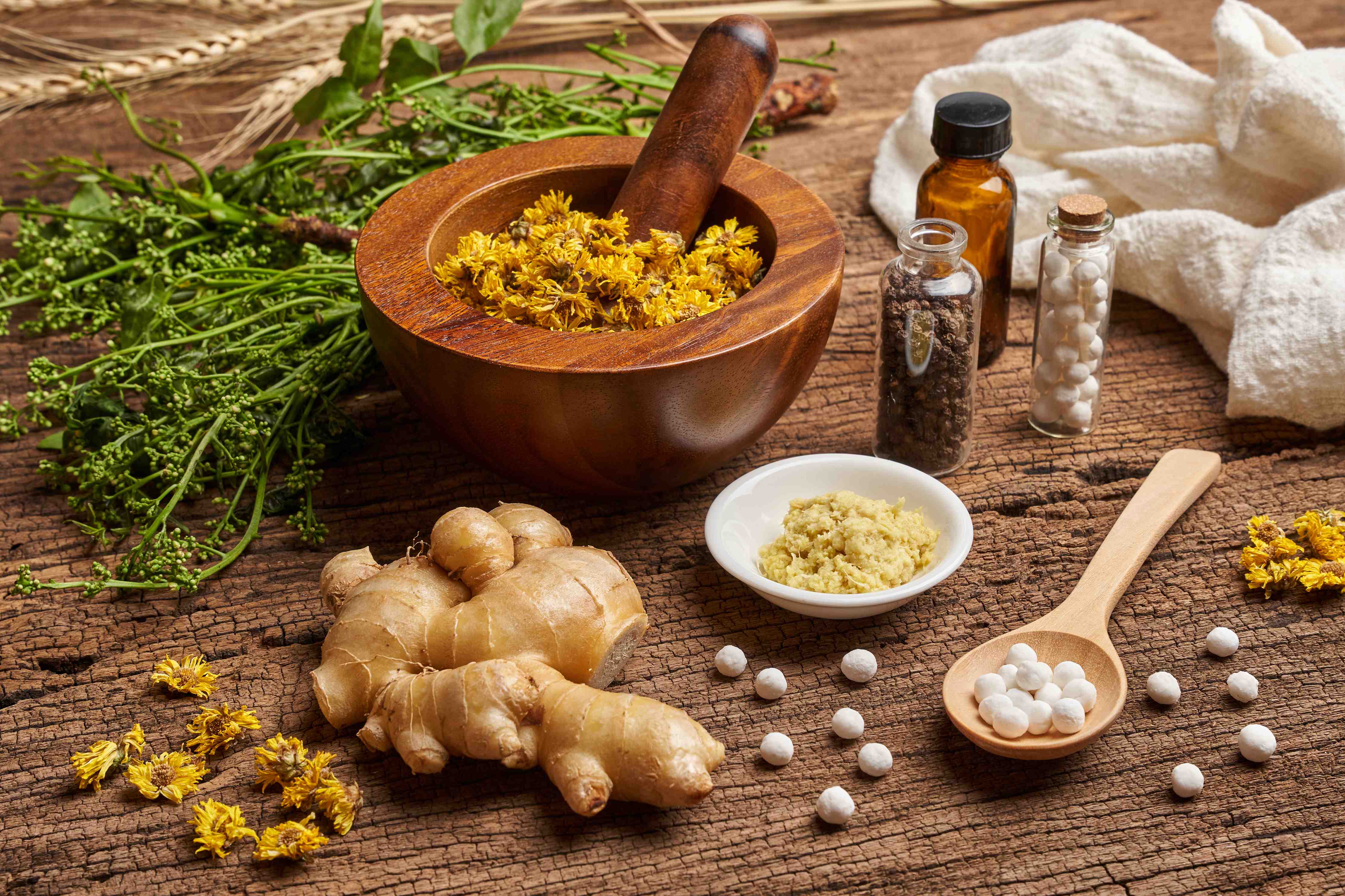 Wandverkleidung Bad-Naturheilkunde Bio-Kräuter Wohlfühlset
