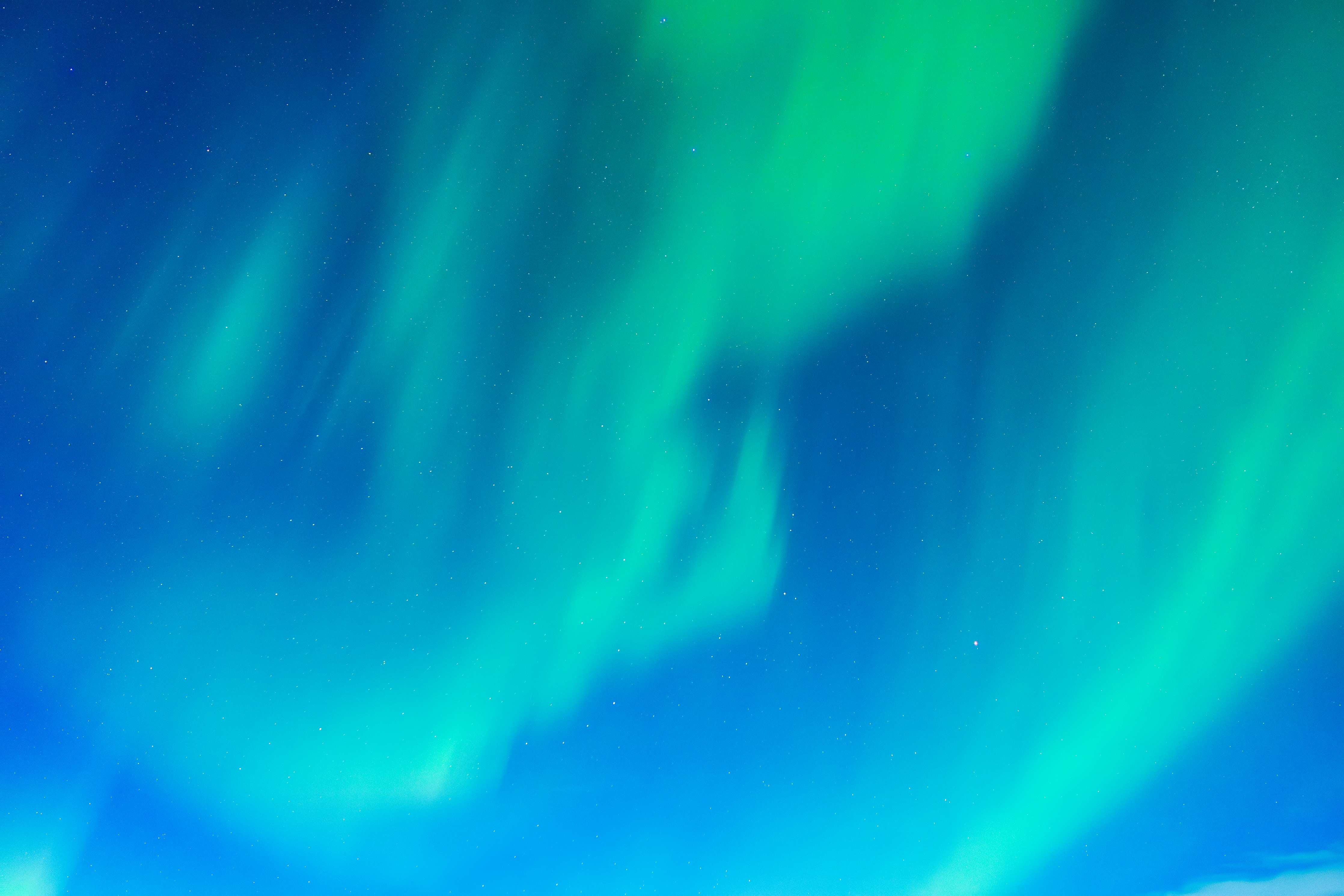 Wandverkleidung Bad-Nordlichter im Himmel