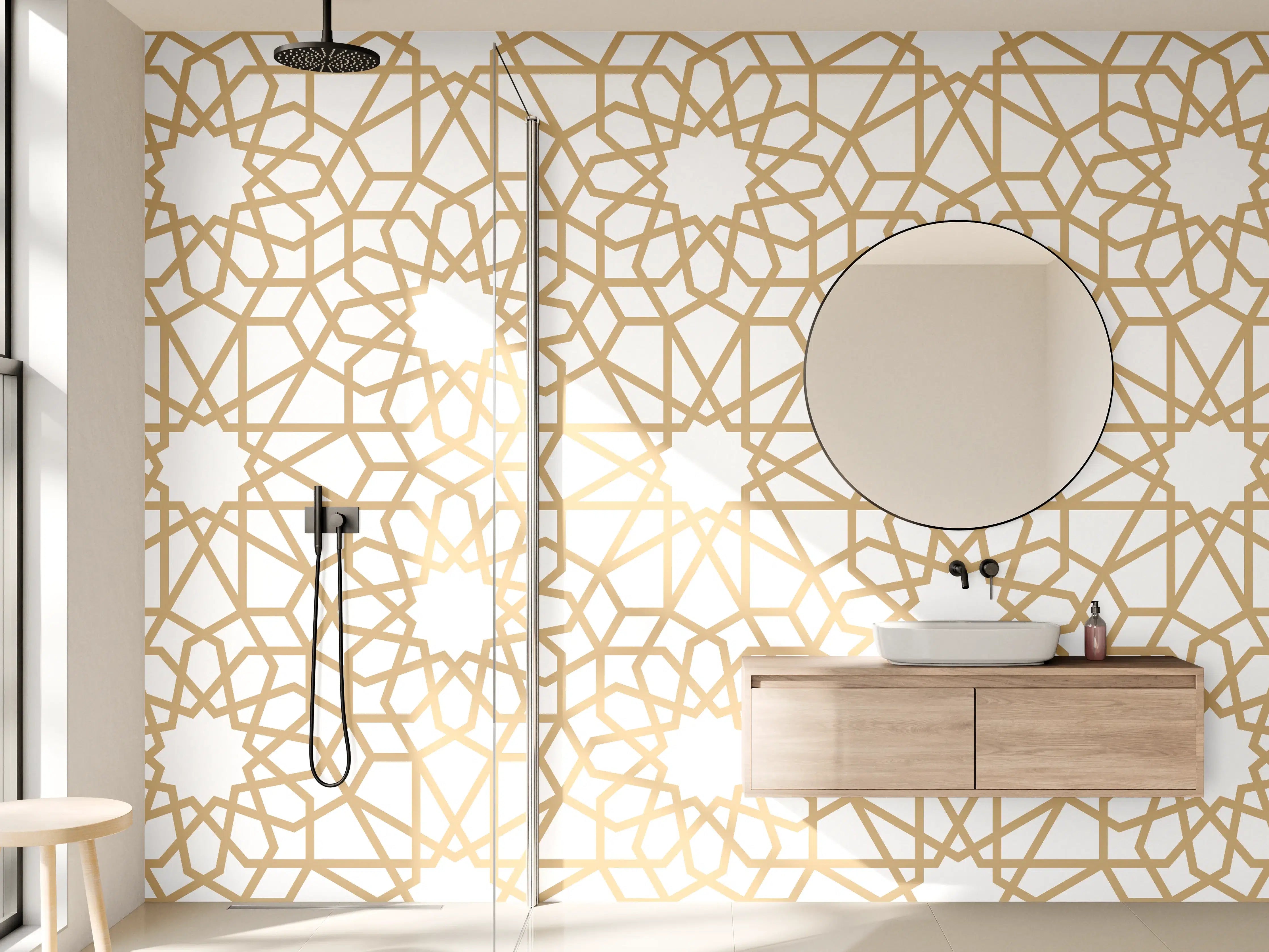 Wandverkleidung Bad - Orientalische Muster 2