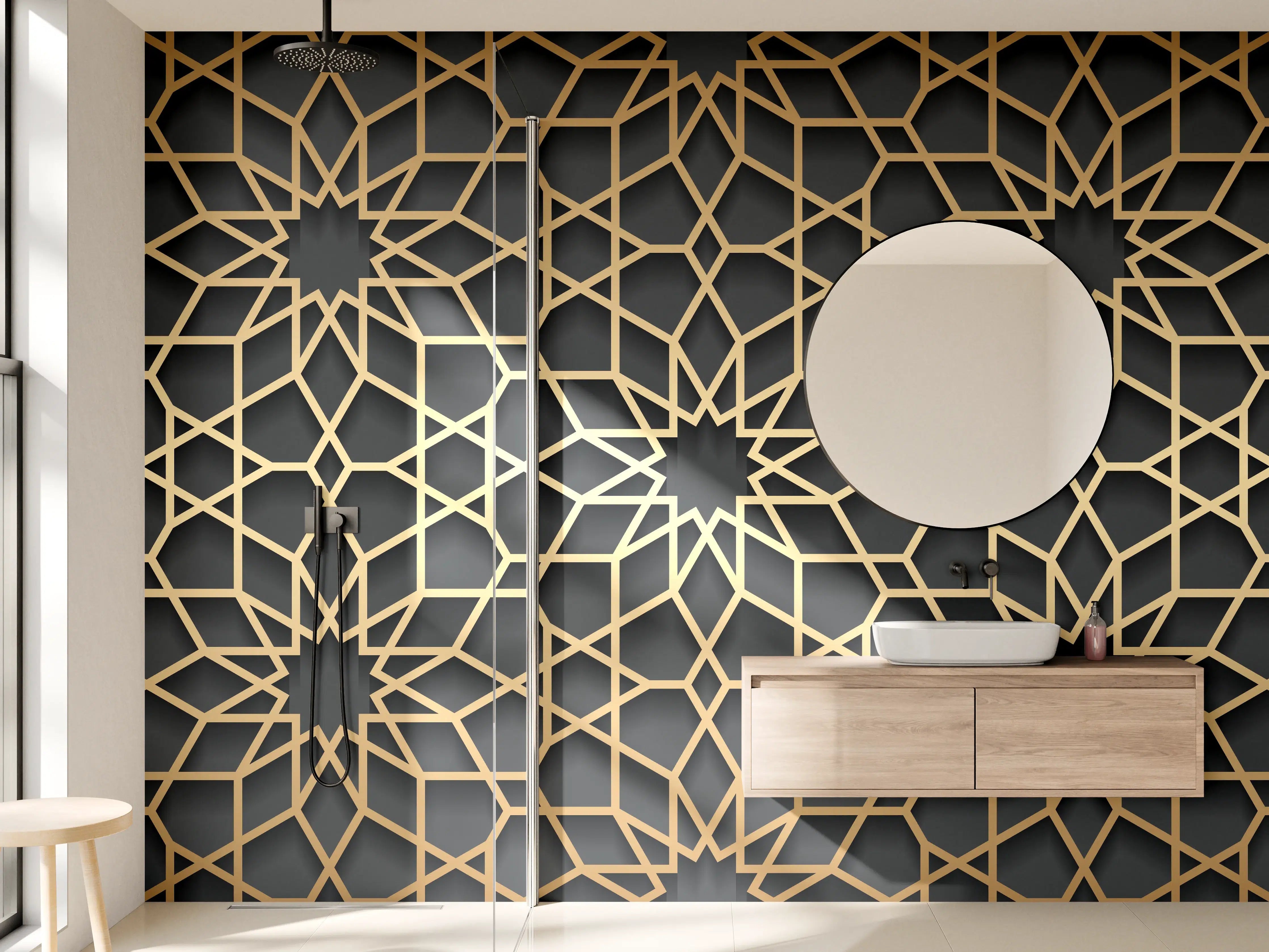 Wandverkleidung Bad - Orientalische Muster