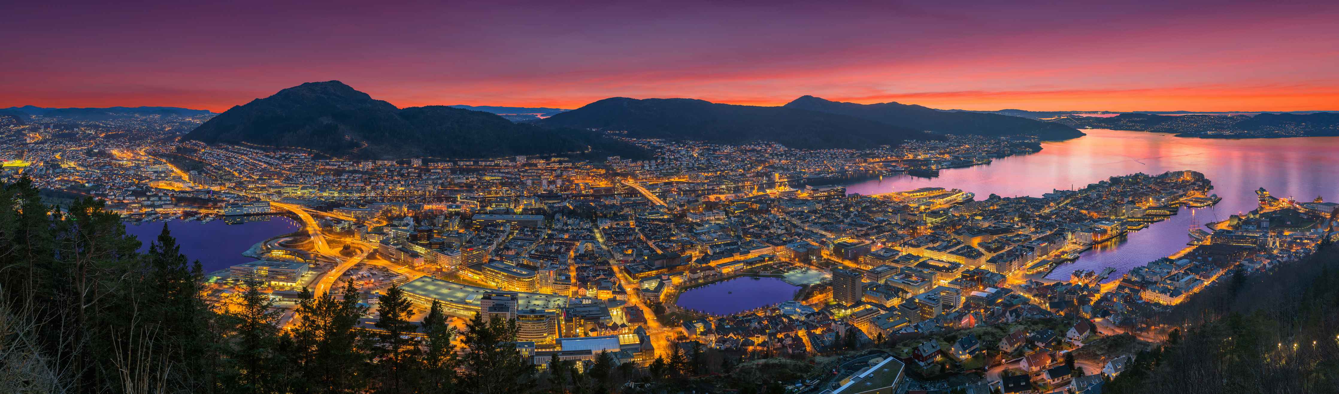 Wandverkleidung Bad-Panorama Floyen - Norwegen