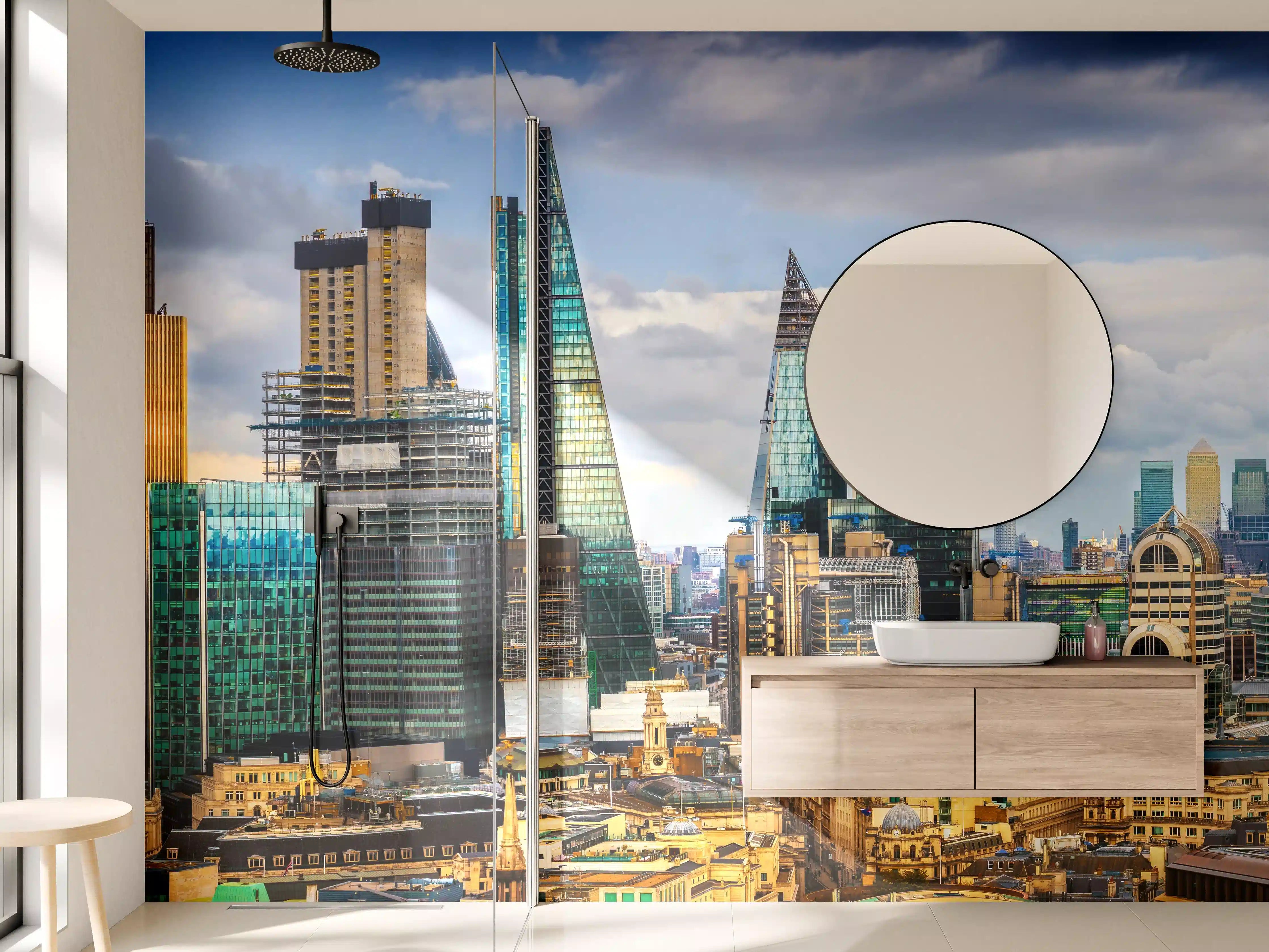 Wandverkleidung Bad - Panorama von London
