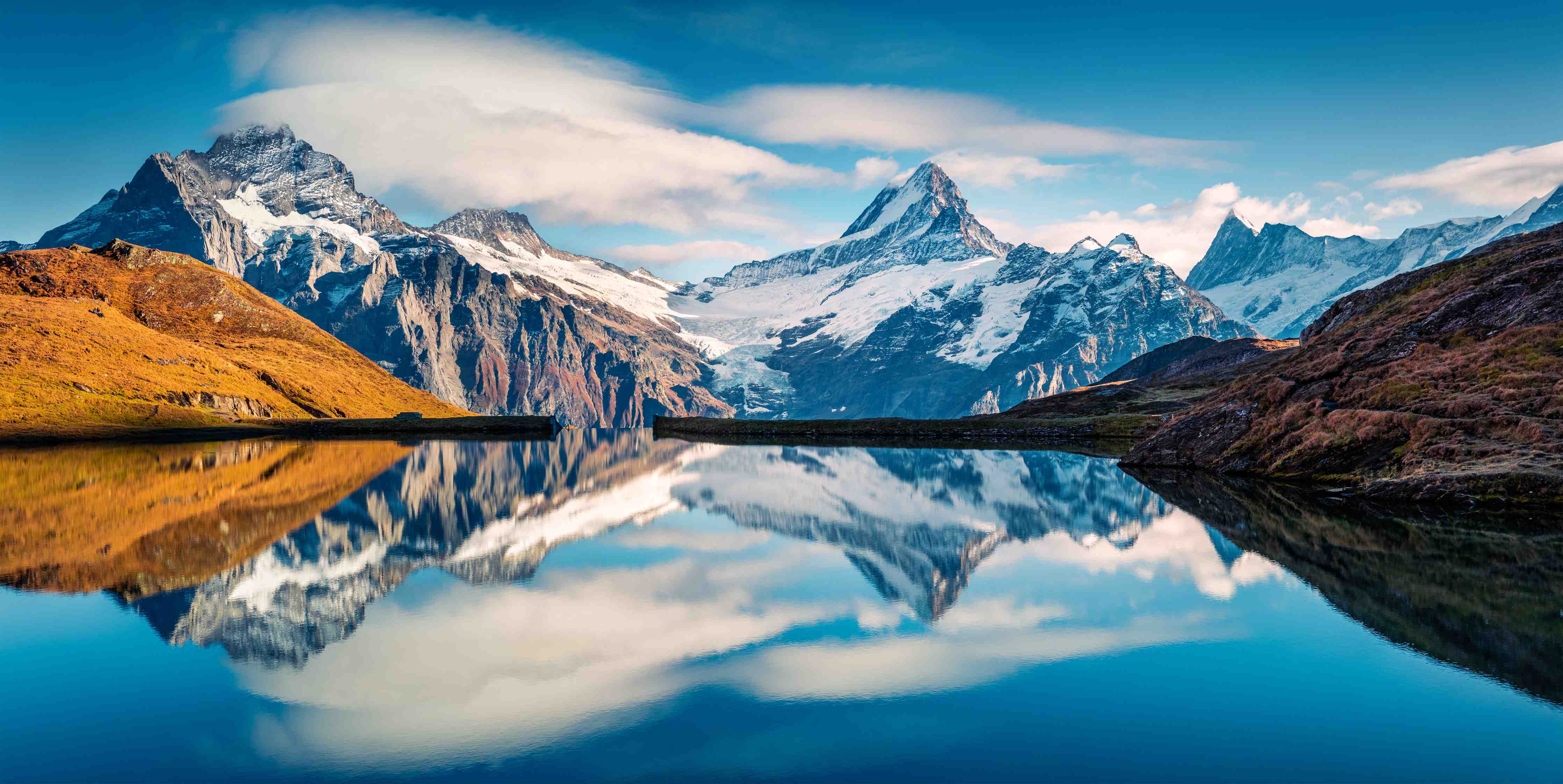 Wandverkleidung Bad-Panoramablick auf Bachalpsee