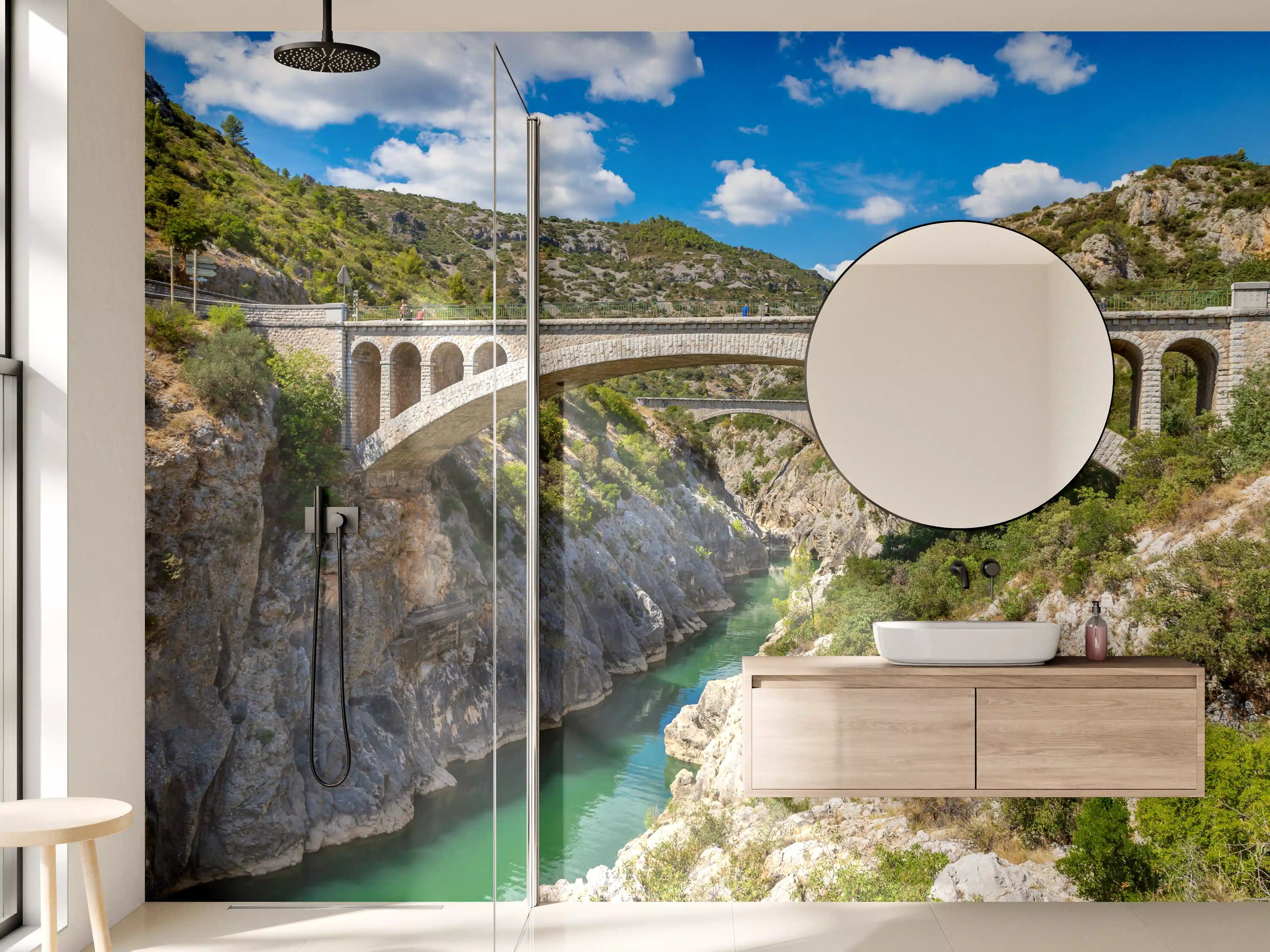 Wandverkleidung Bad - Pont du Diable - Frankreich