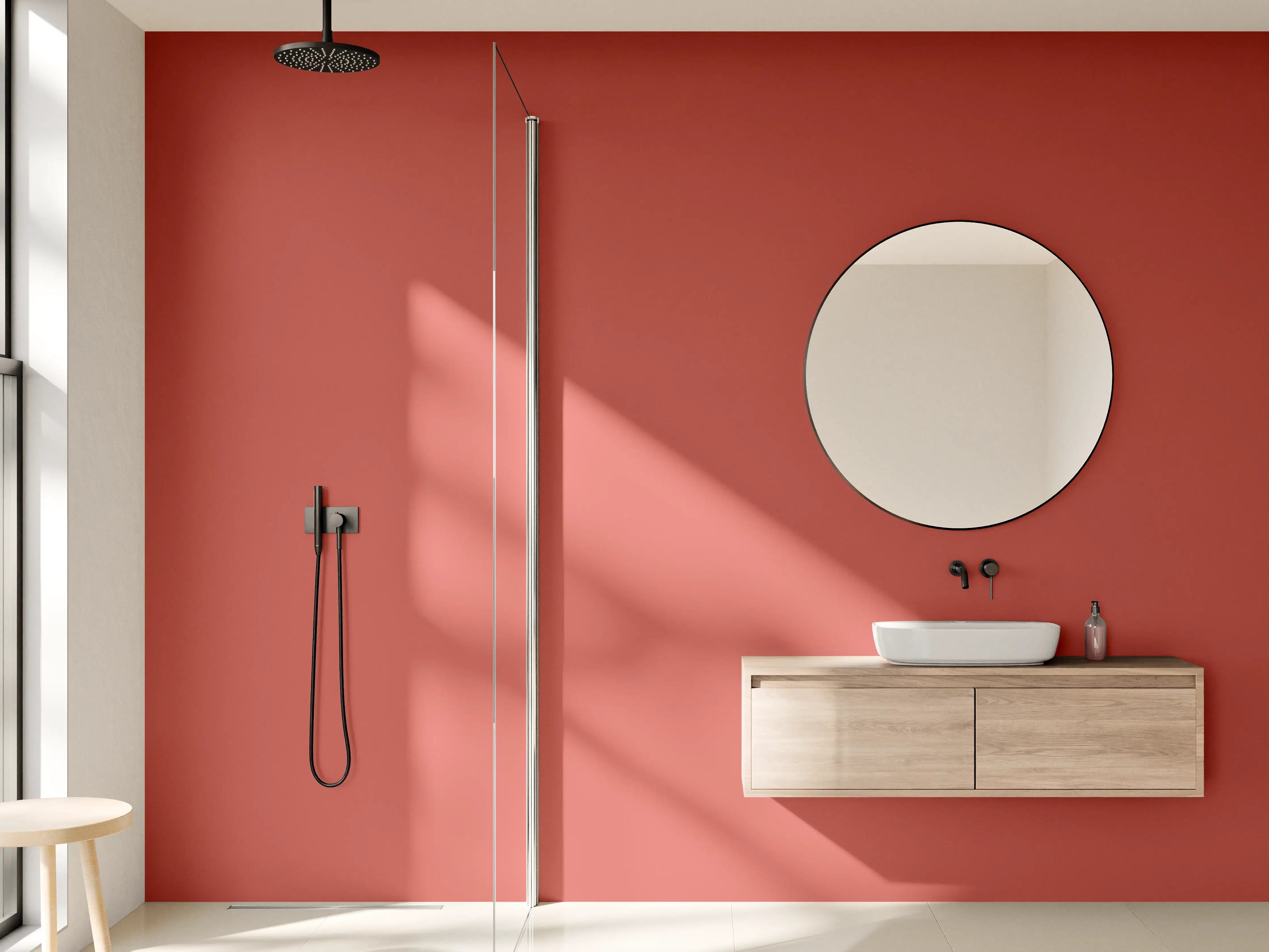 Wandverkleidung Bad - RAL 3033 (Perlrosa)