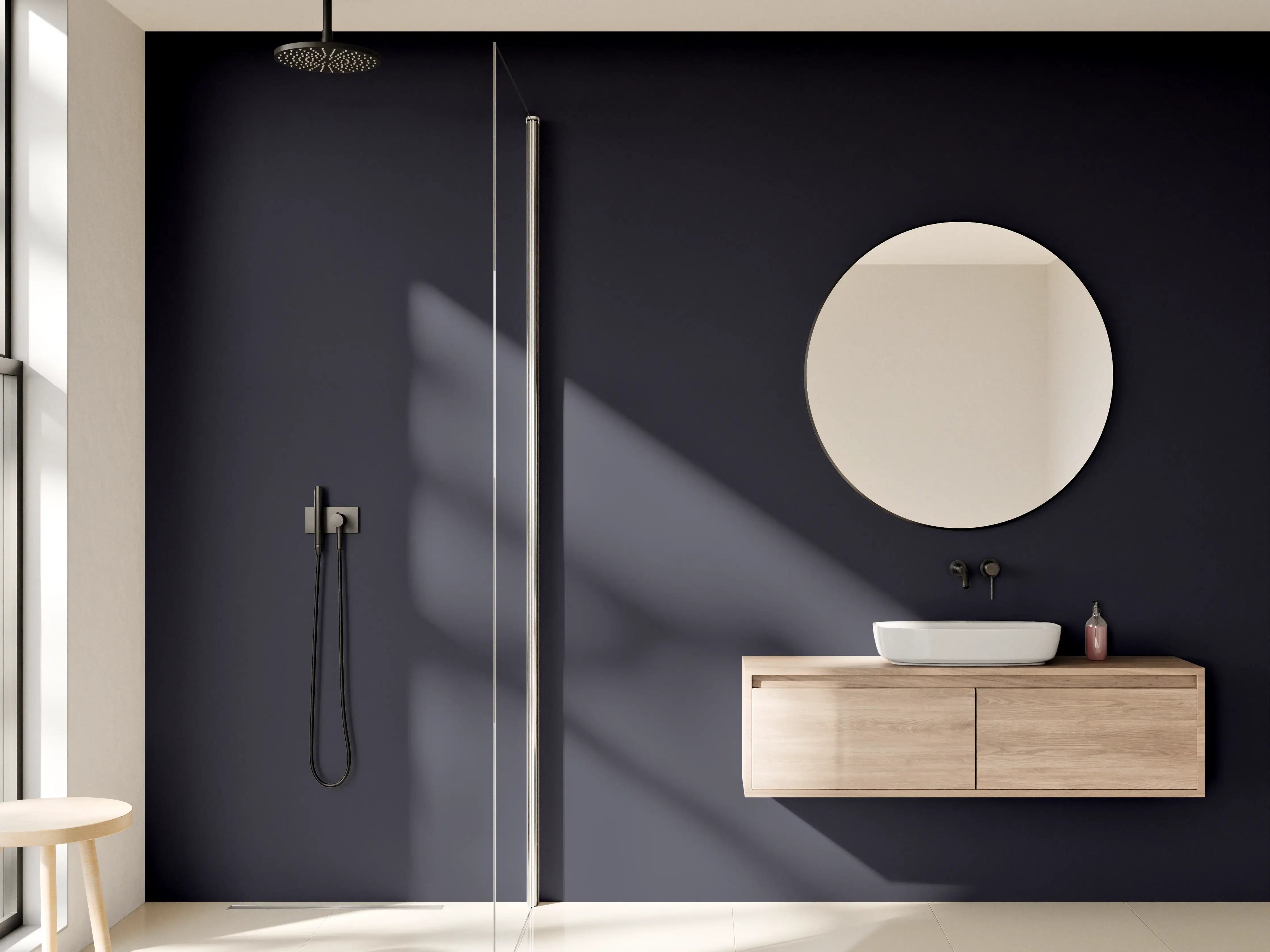 Wandverkleidung Bad - RAL 5004 (Schwarzblau)