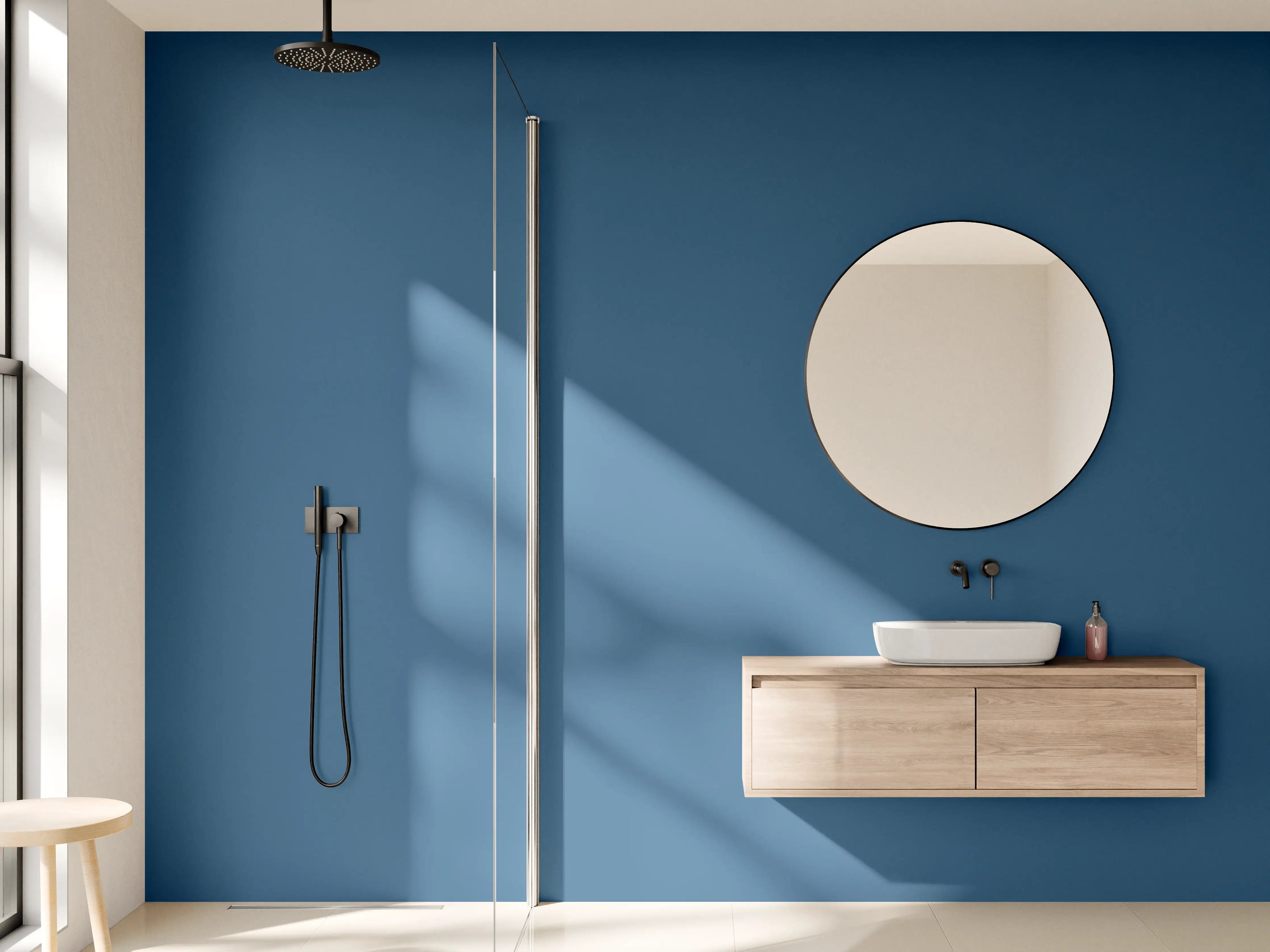 Wandverkleidung Bad - RAL 5009 (Azurblau)