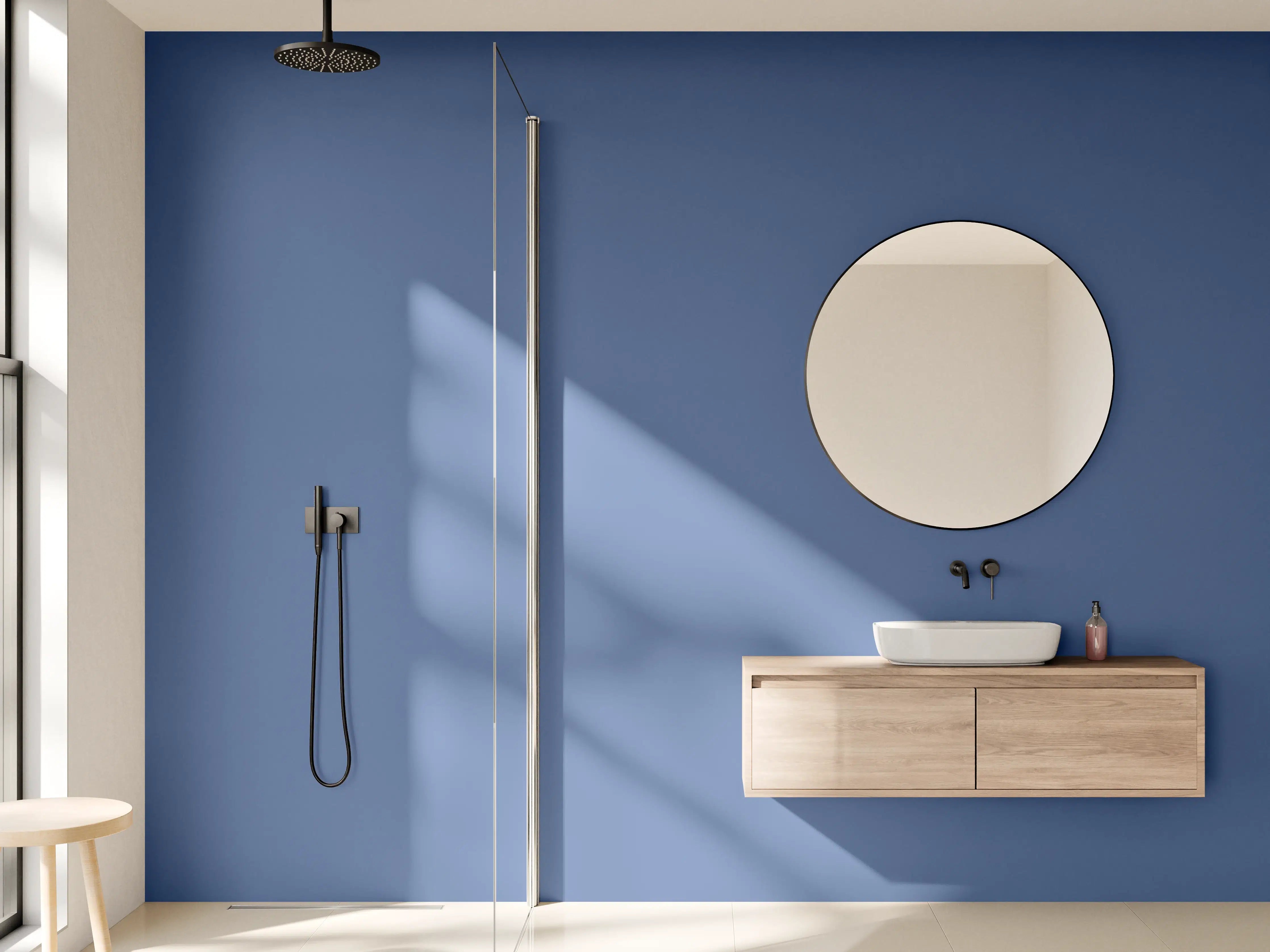 Wandverkleidung Bad - RAL 5023 (Entferntes Blau)