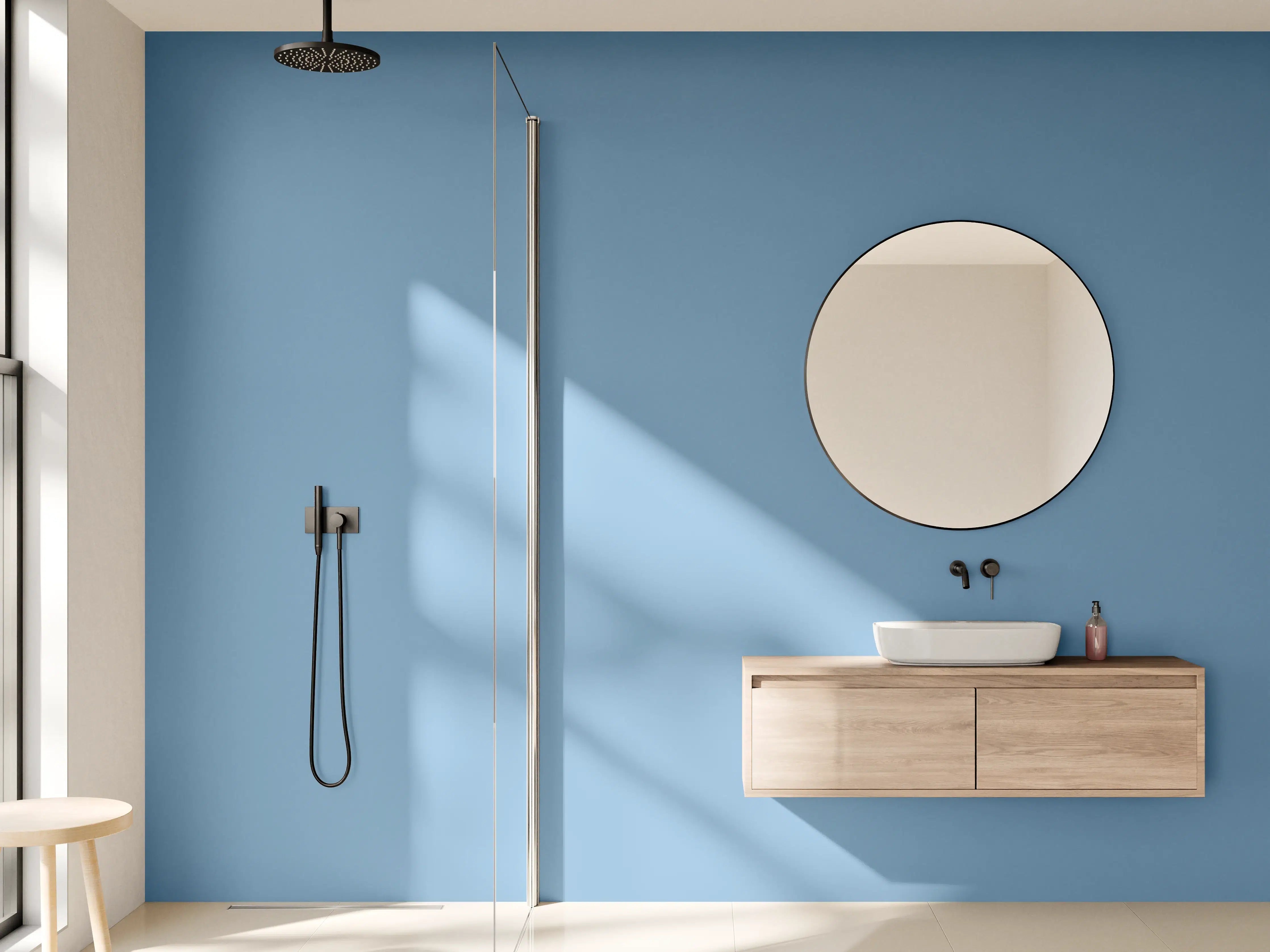 Wandverkleidung Bad - RAL 5024 (Pastellblau)