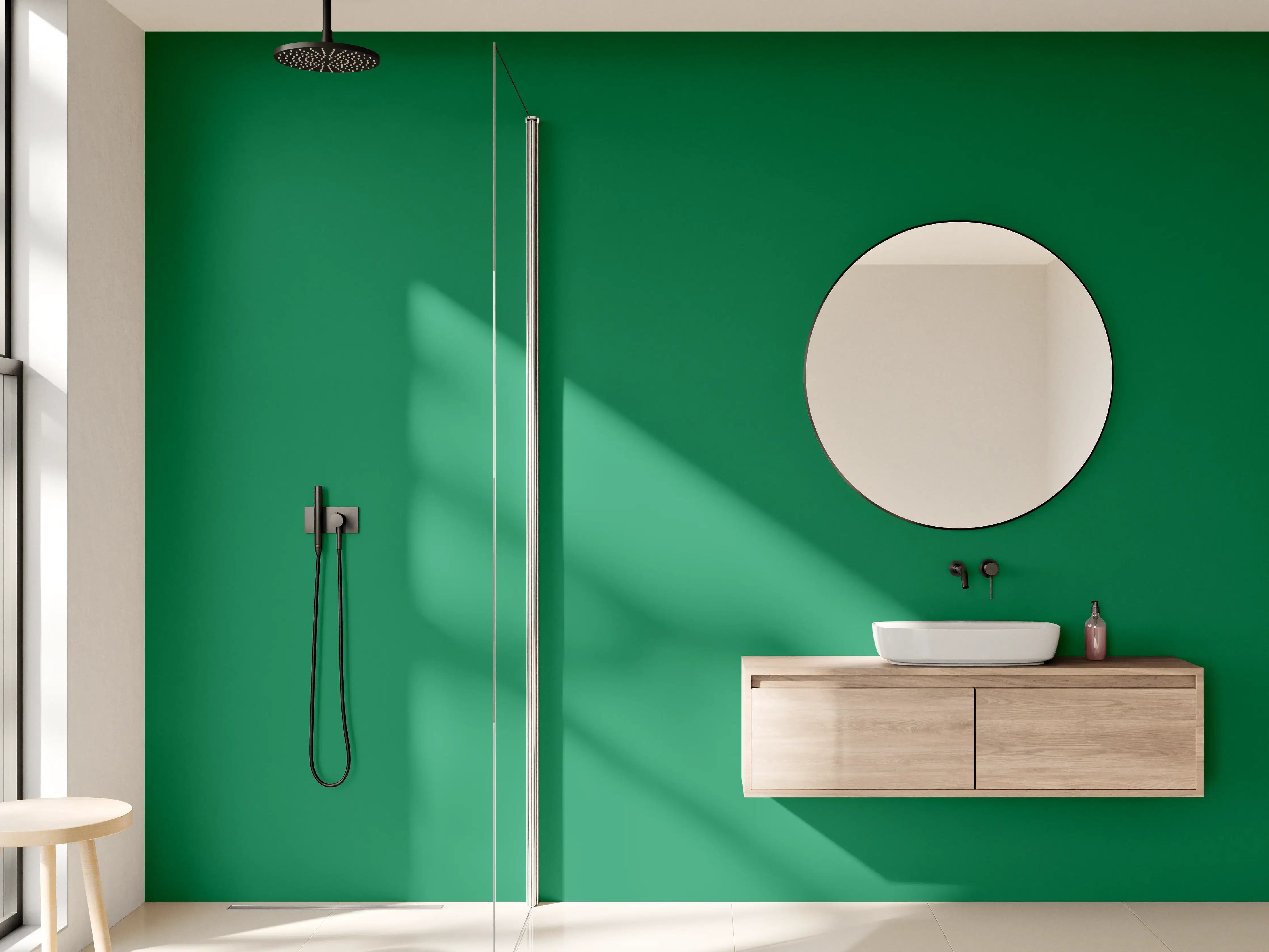 Wandverkleidung Bad - RAL 6029 (Mintgrün)