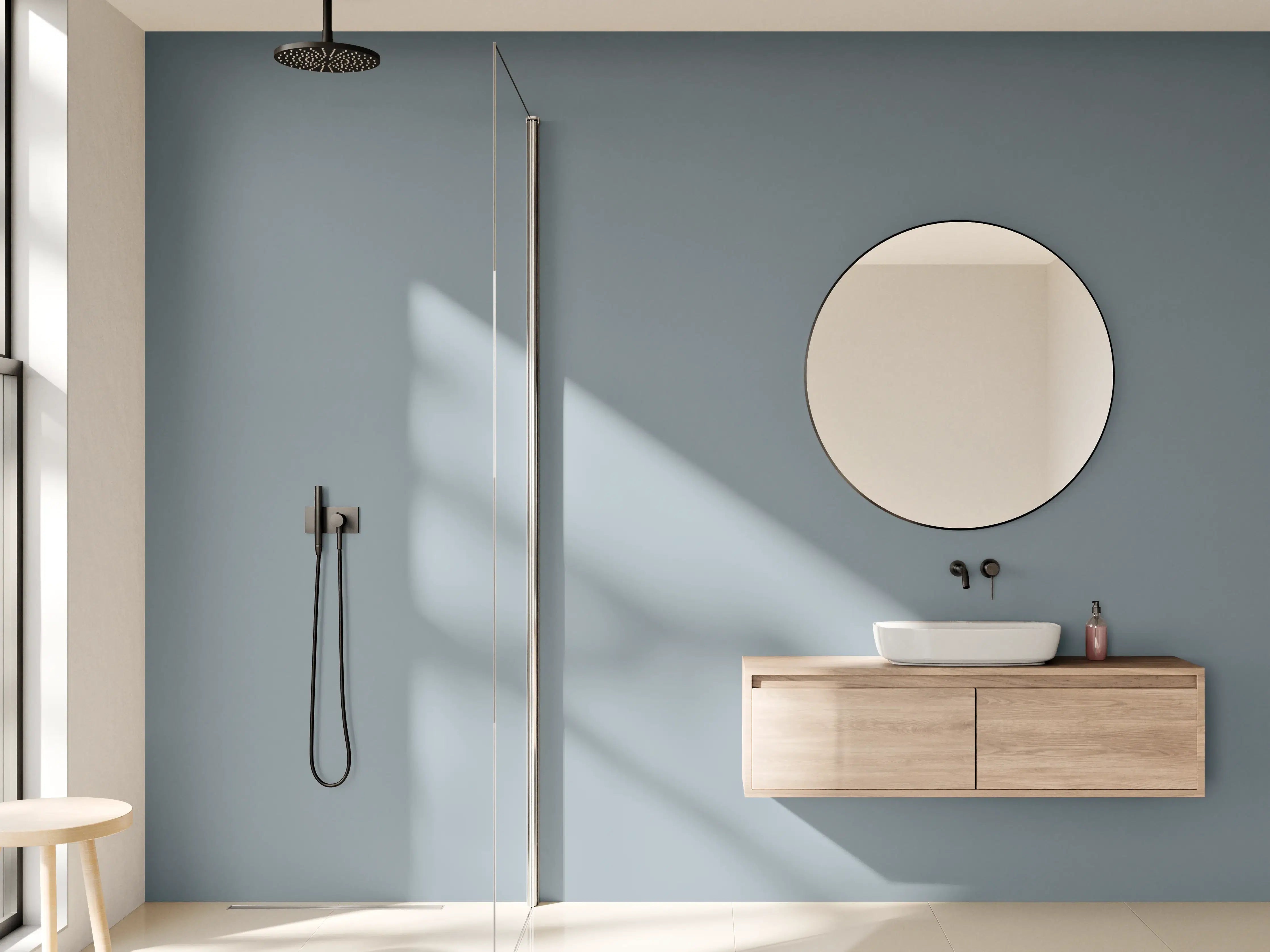 Wandverkleidung Bad - RAL 7000 (Eichhörnchengrau)