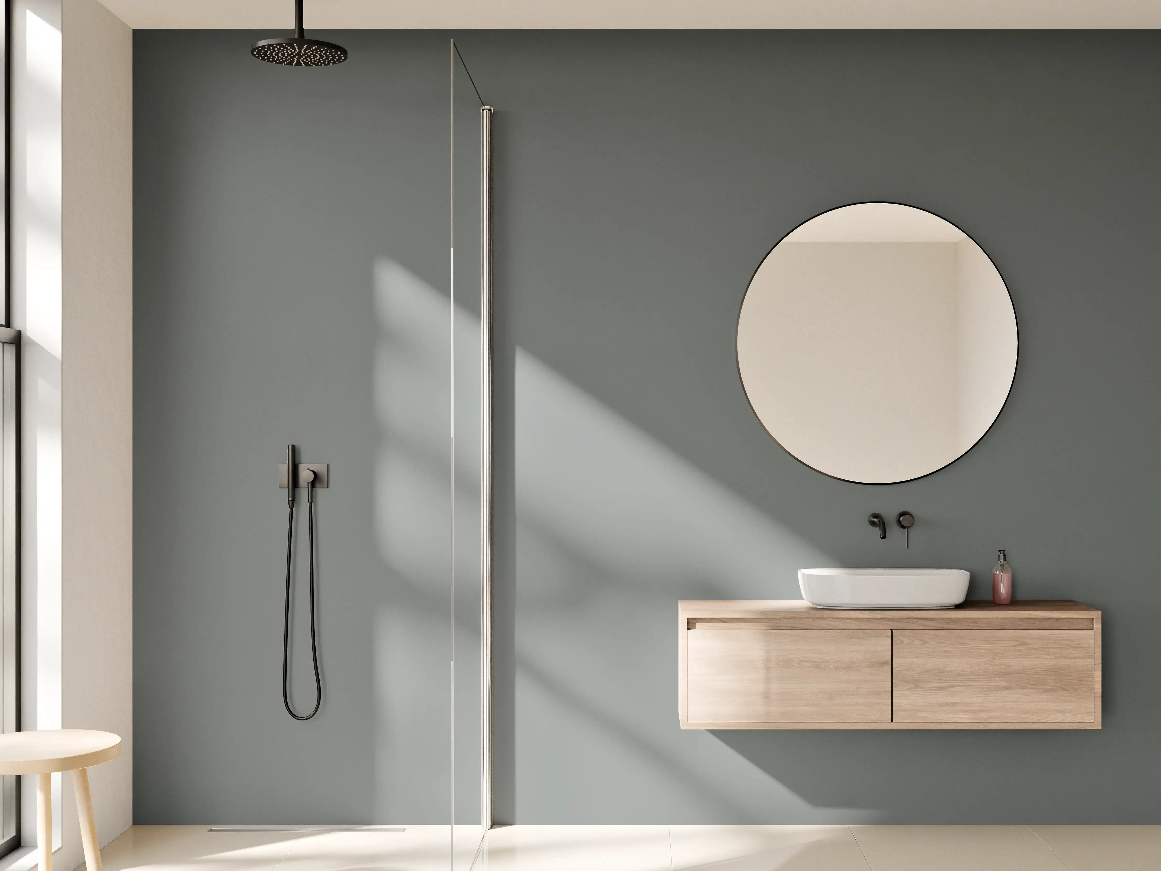 Wandverkleidung Bad - RAL 7005 (Mausgrau)