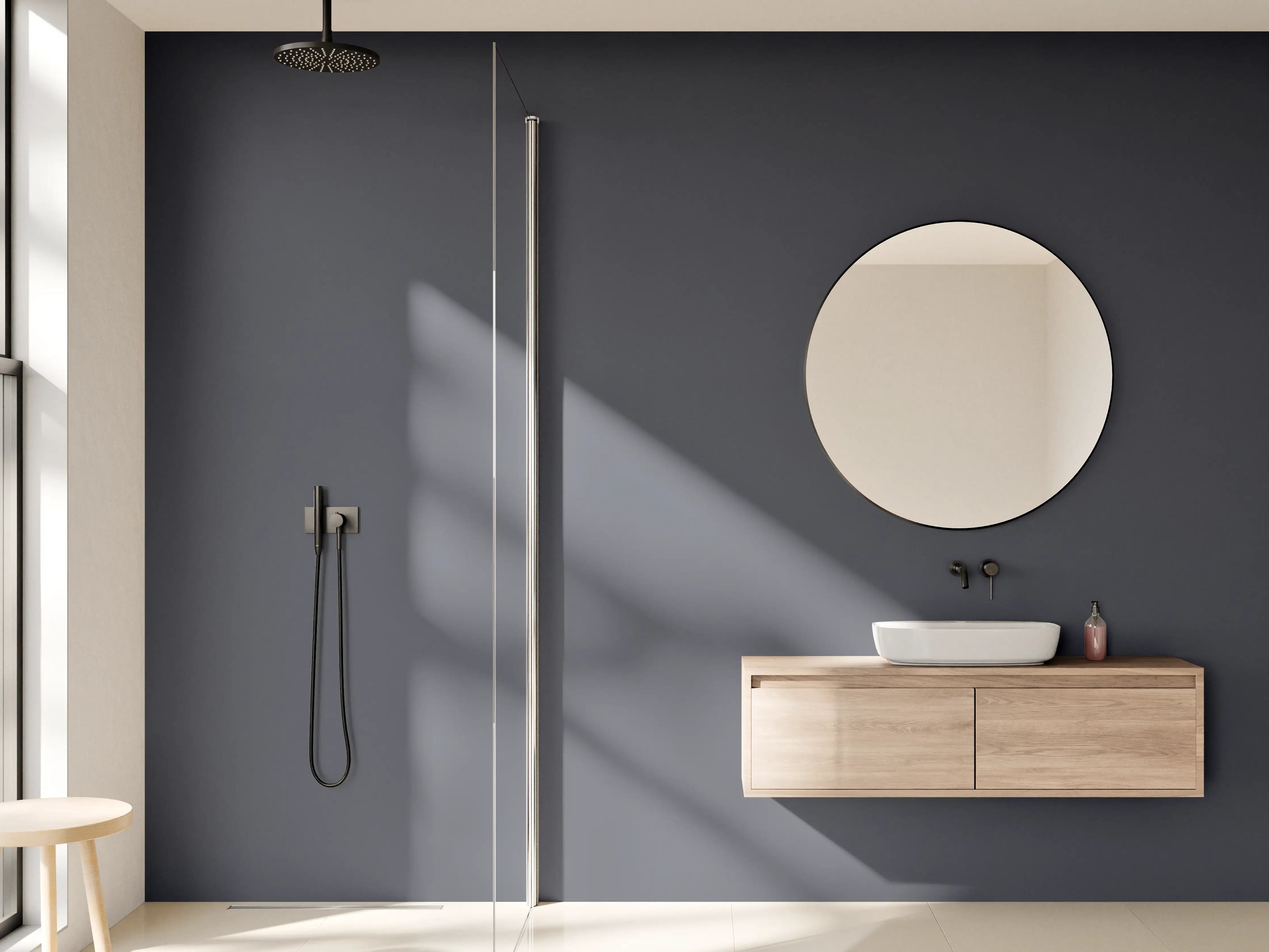 Wandverkleidung Bad - RAL 7024 (Graphitgrau)