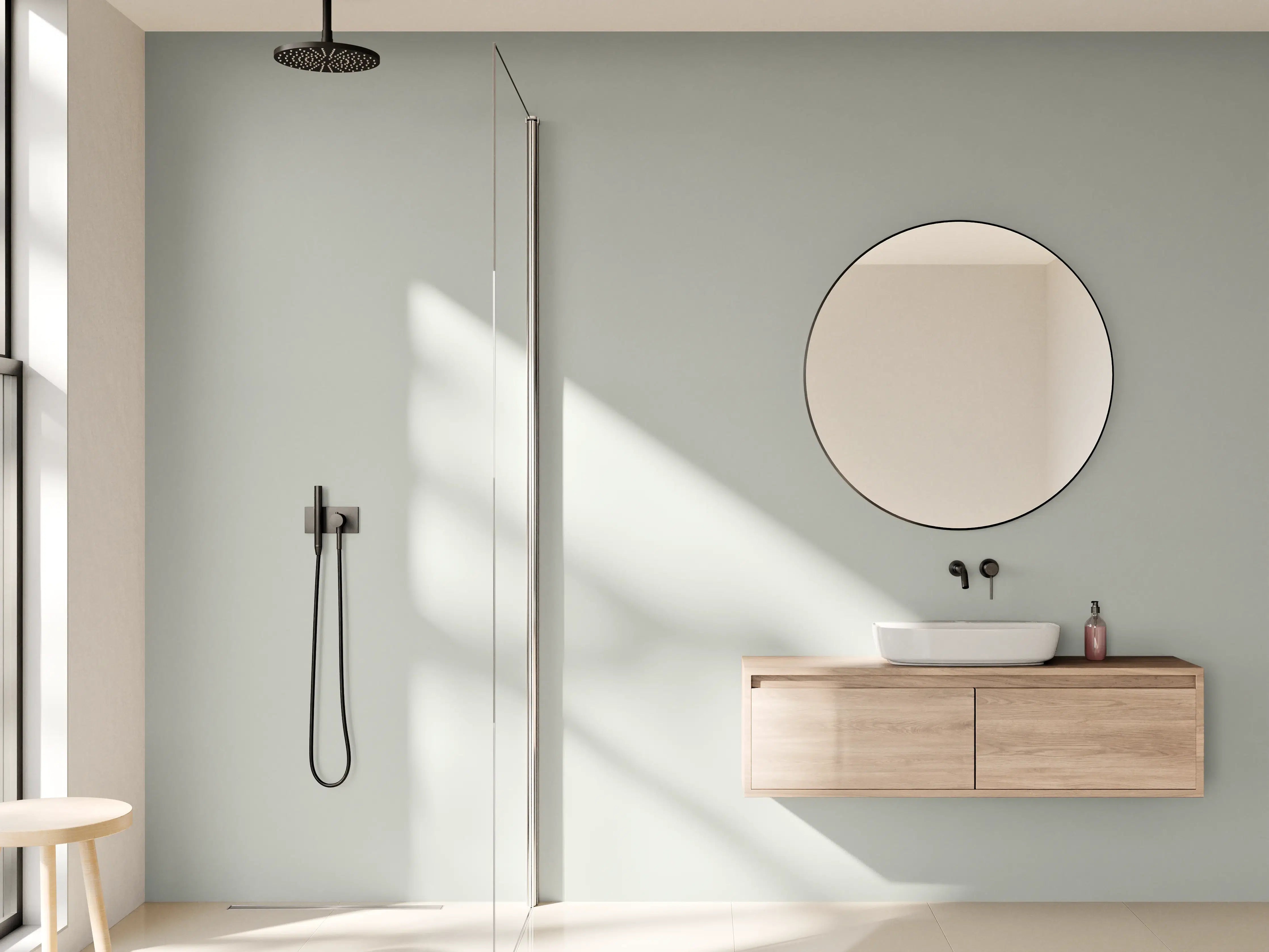 Wandverkleidung Bad - RAL 7038 (Achatgrau)