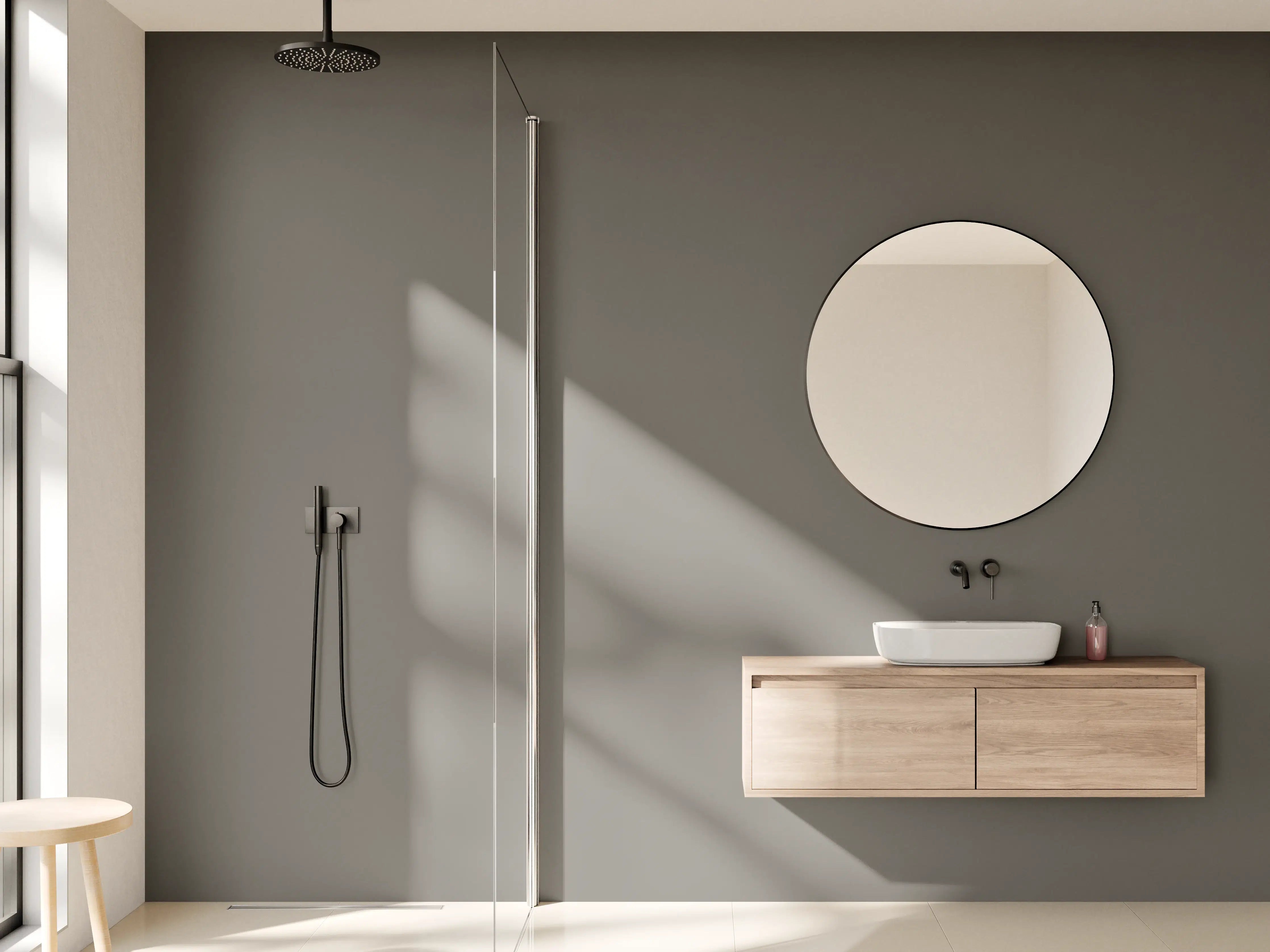 Wandverkleidung Bad - RAL 7039 (Quarzgrau)