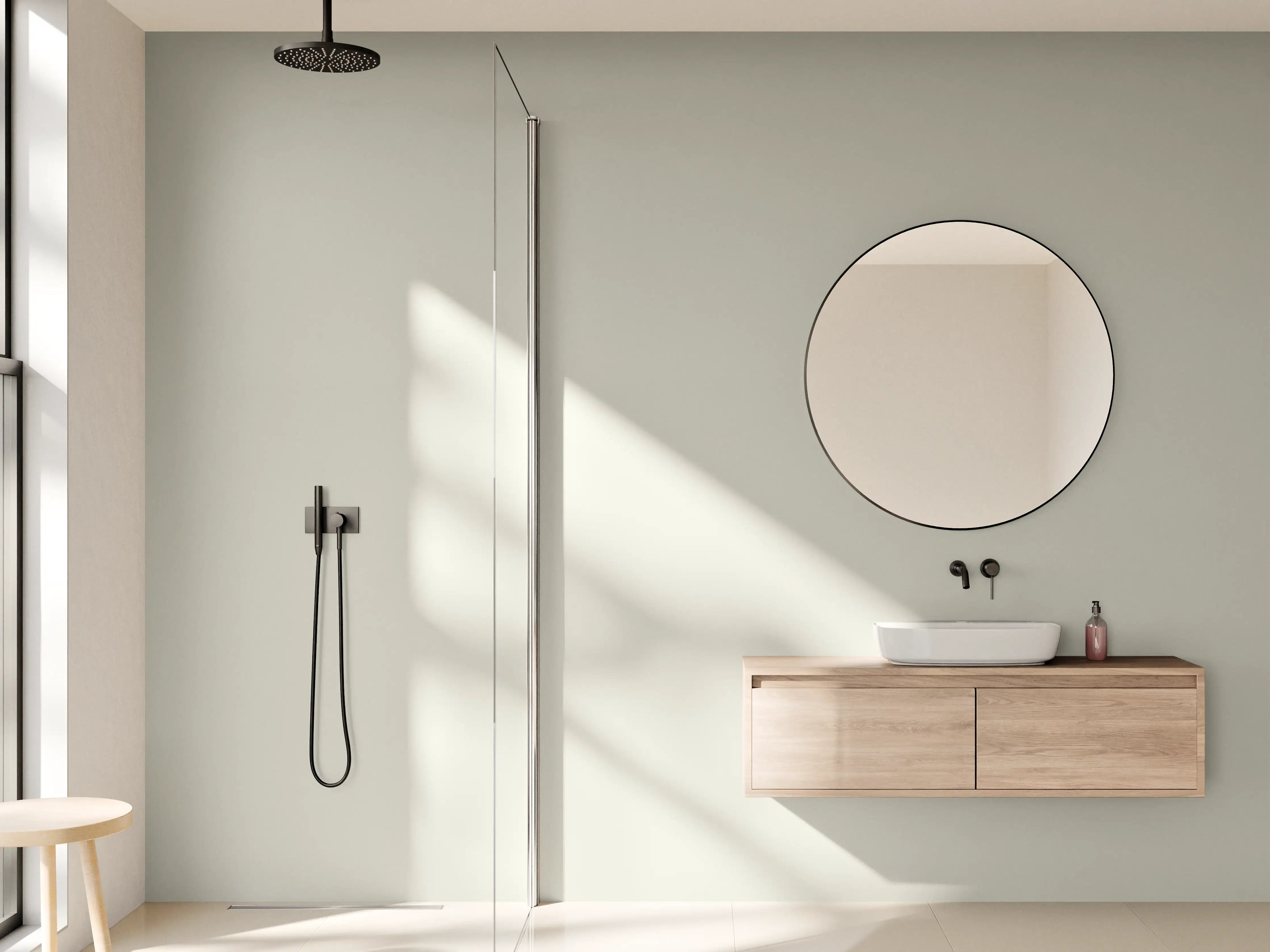 Wandverkleidung Bad - RAL 7044 (Seidengrau)