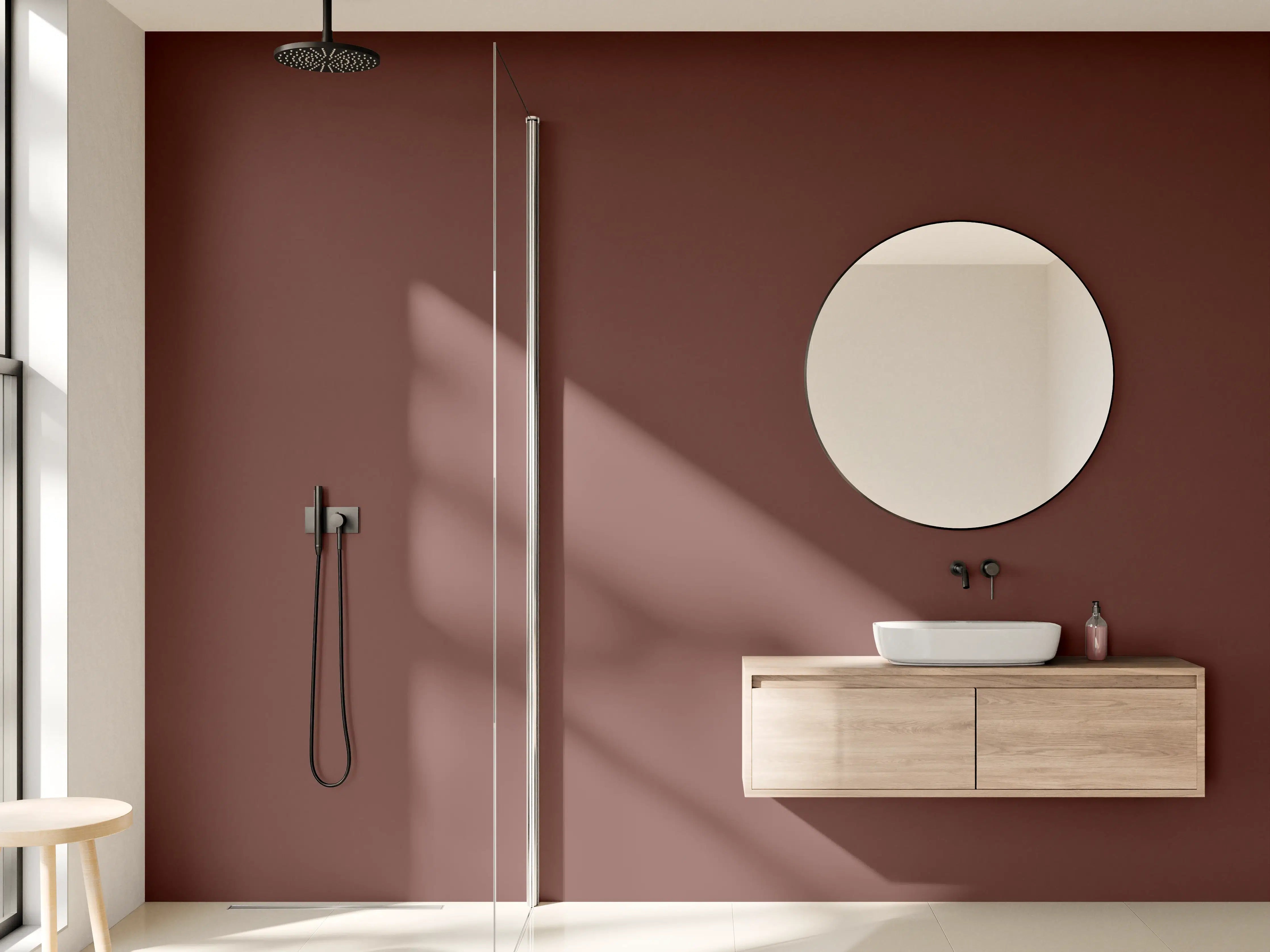 Wandverkleidung Bad - RAL 8015 (Kastanienbraun)