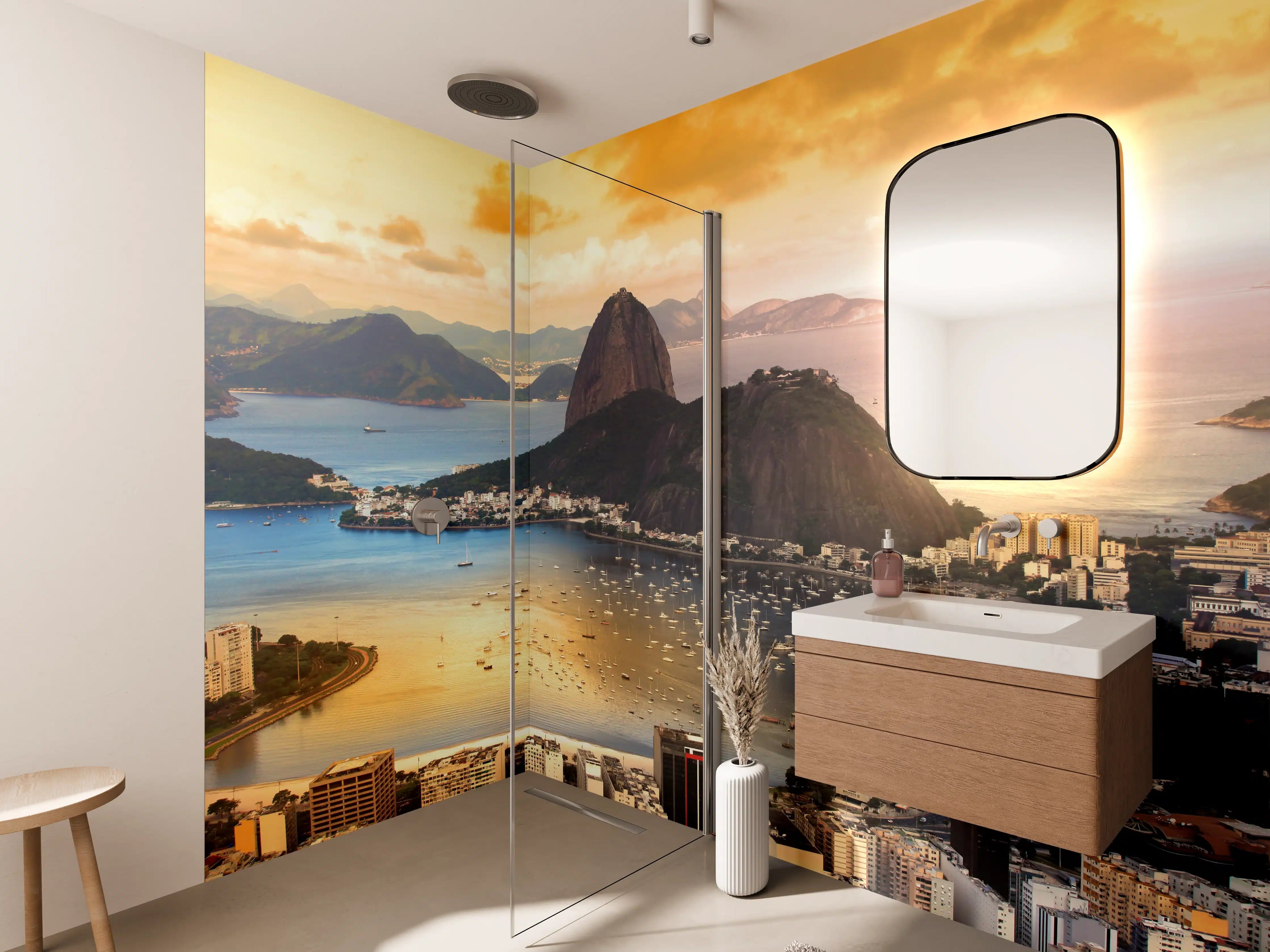 Wandverkleidung Bad - Rio De Janeiro - Panorama