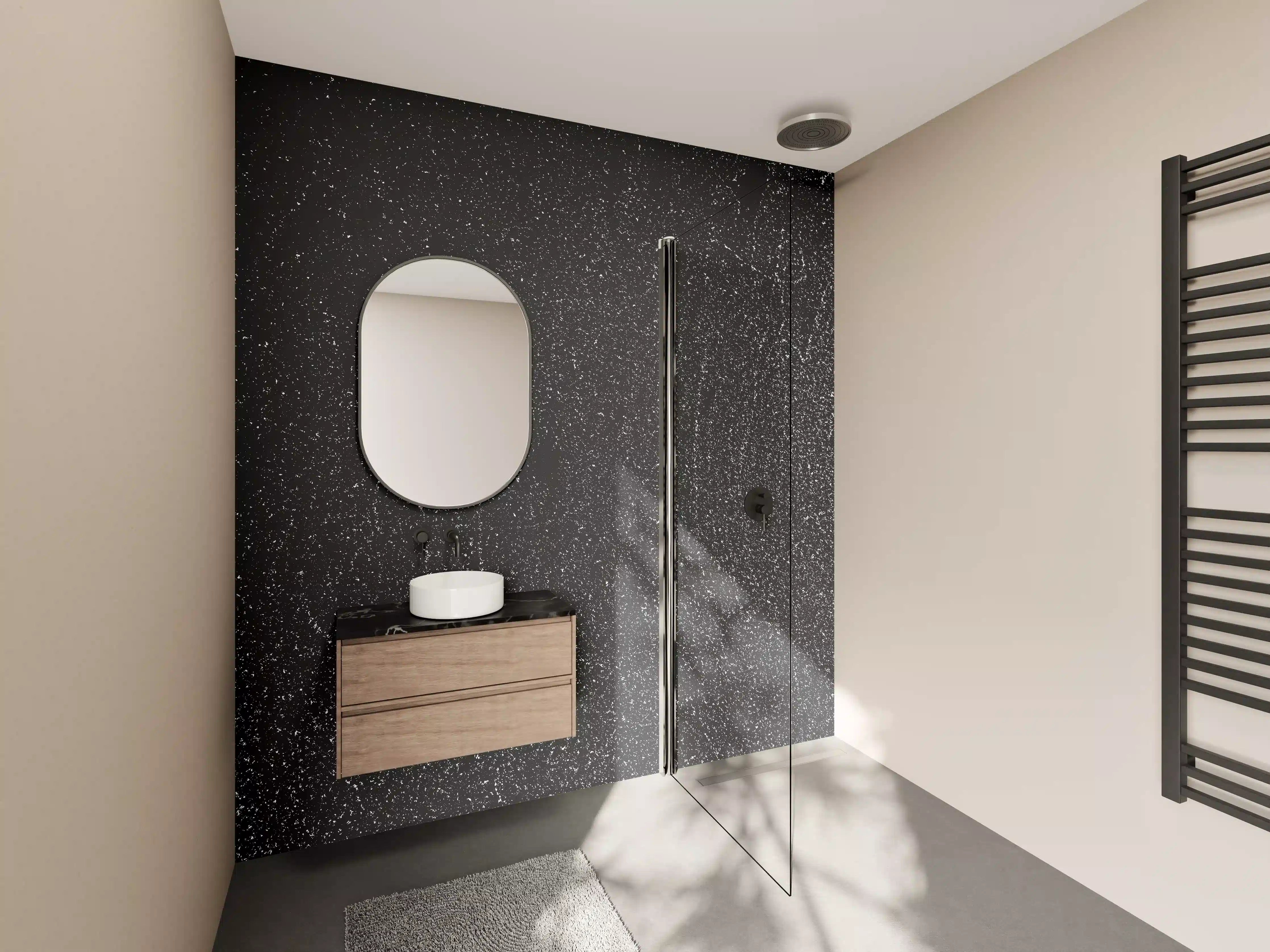 Wandverkleidung Bad - Rostige Metall-Vektorstruktur