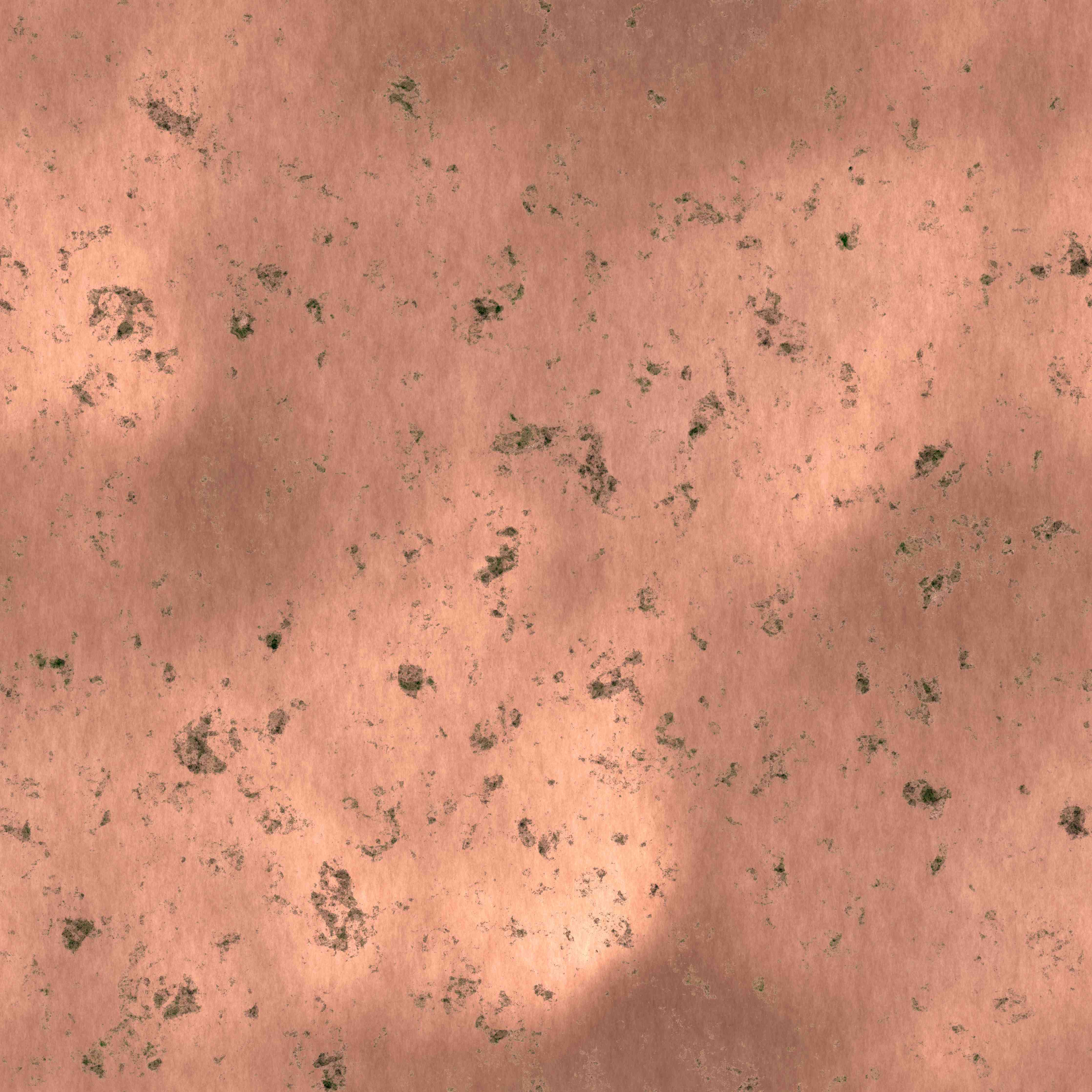 Wandverkleidung Bad-Rote Patina mit grünen Akzenten