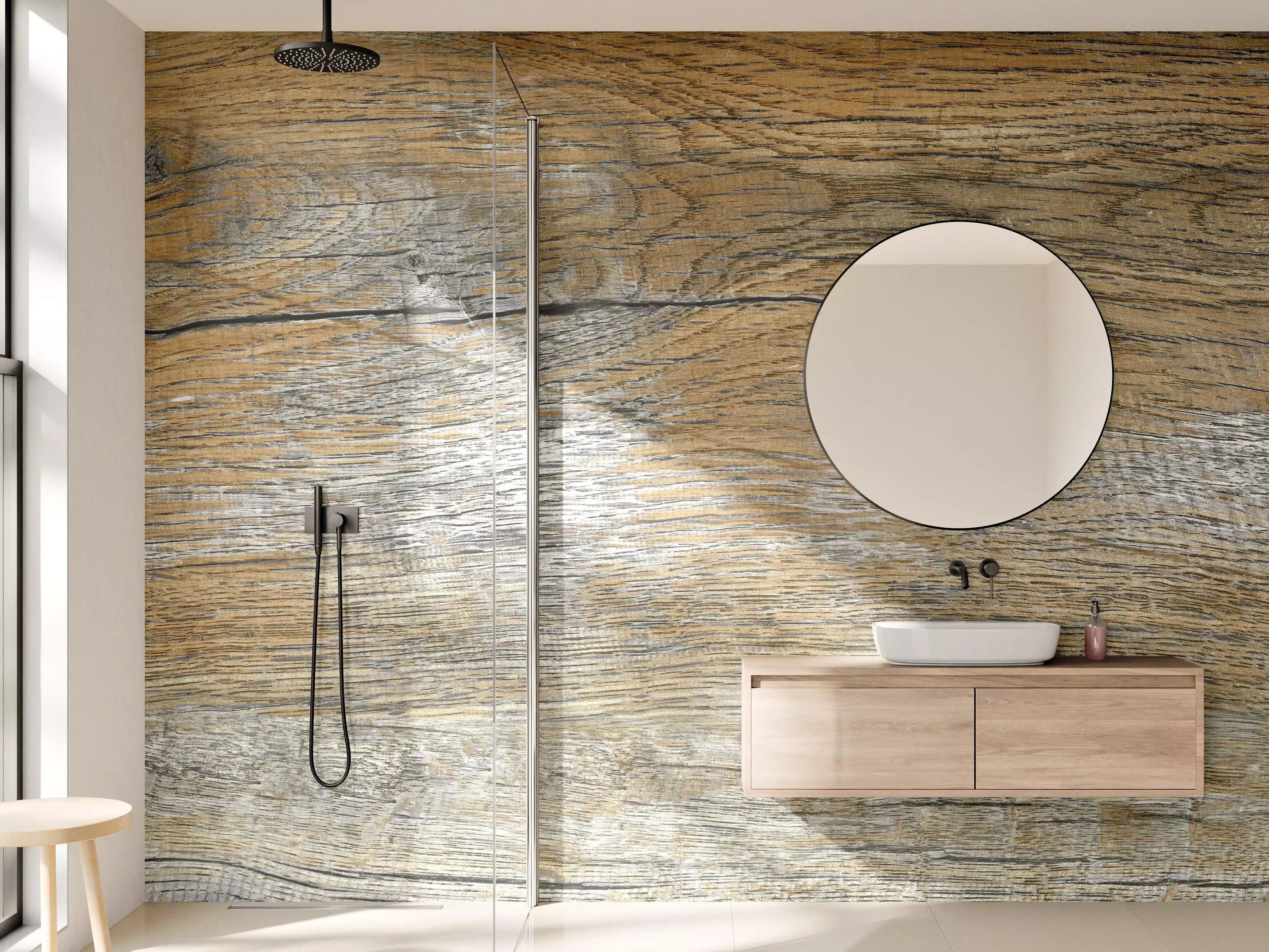 Wandverkleidung Bad - Rustikale Holz Textur
