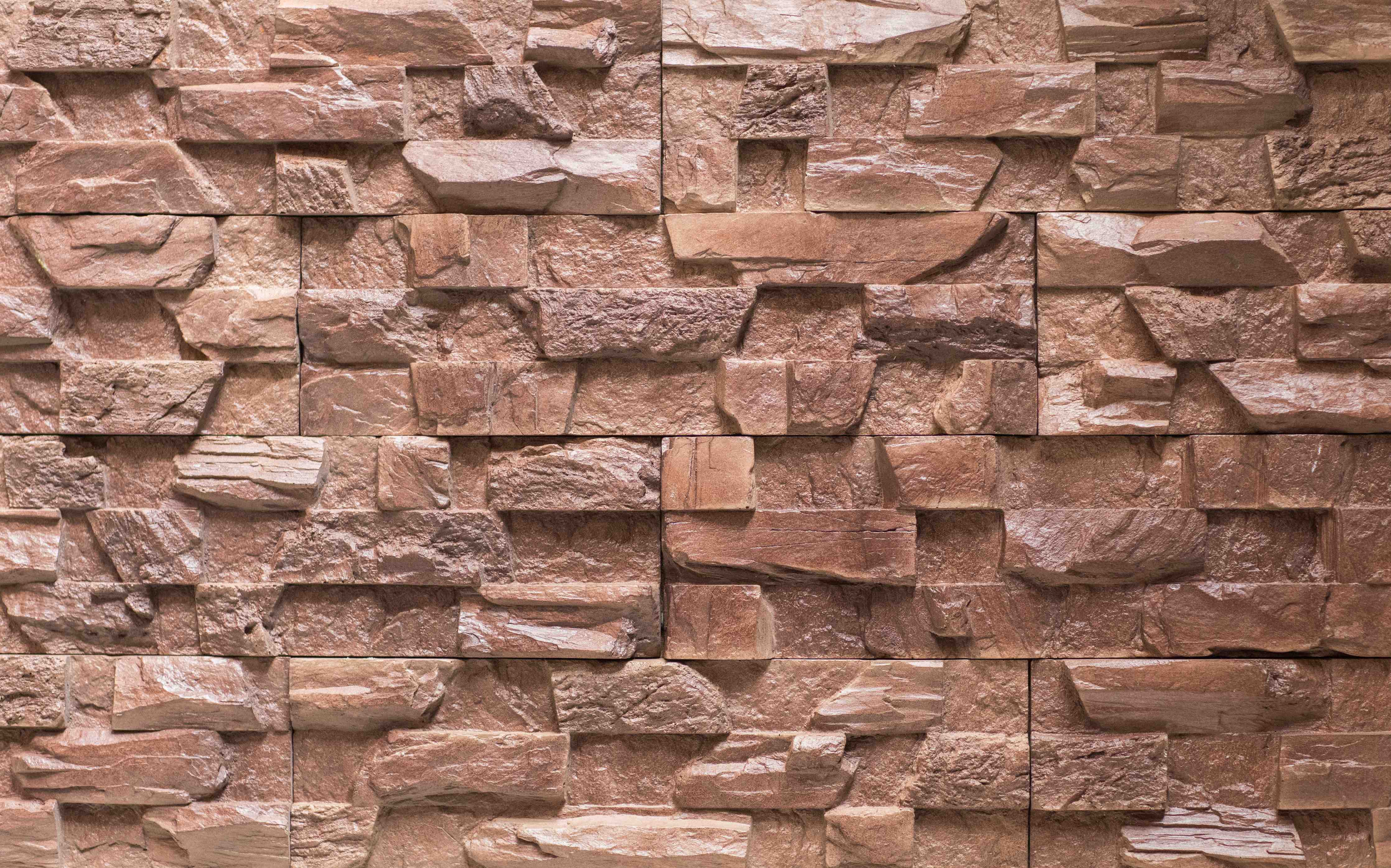 Wandverkleidung Bad-Rustikale Steinwand in Erdfarben