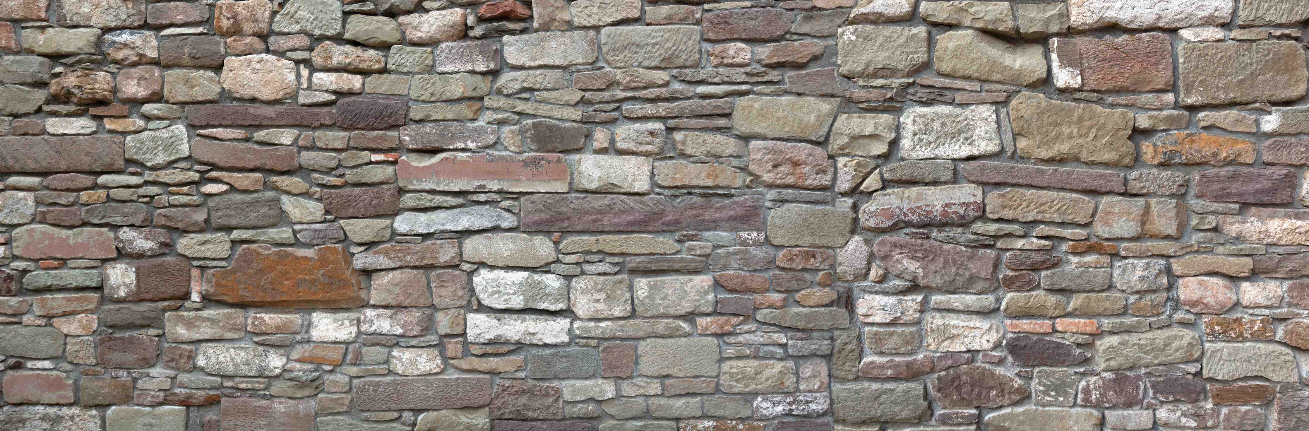 Wandverkleidung Bad-Rustikale Steinwand in Naturfarben