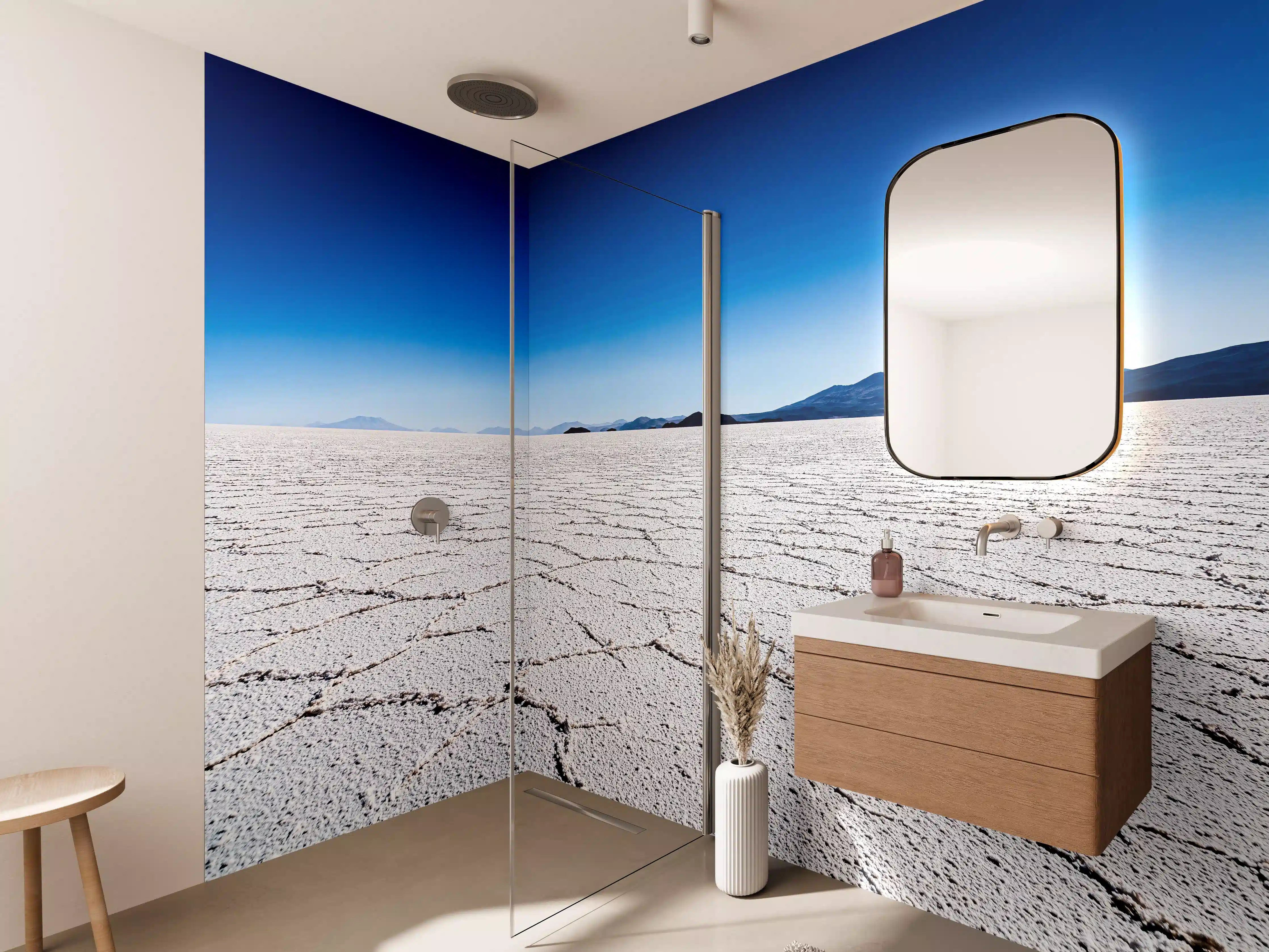 Wandverkleidung Bad - Salar Uyuni Salz Wüste