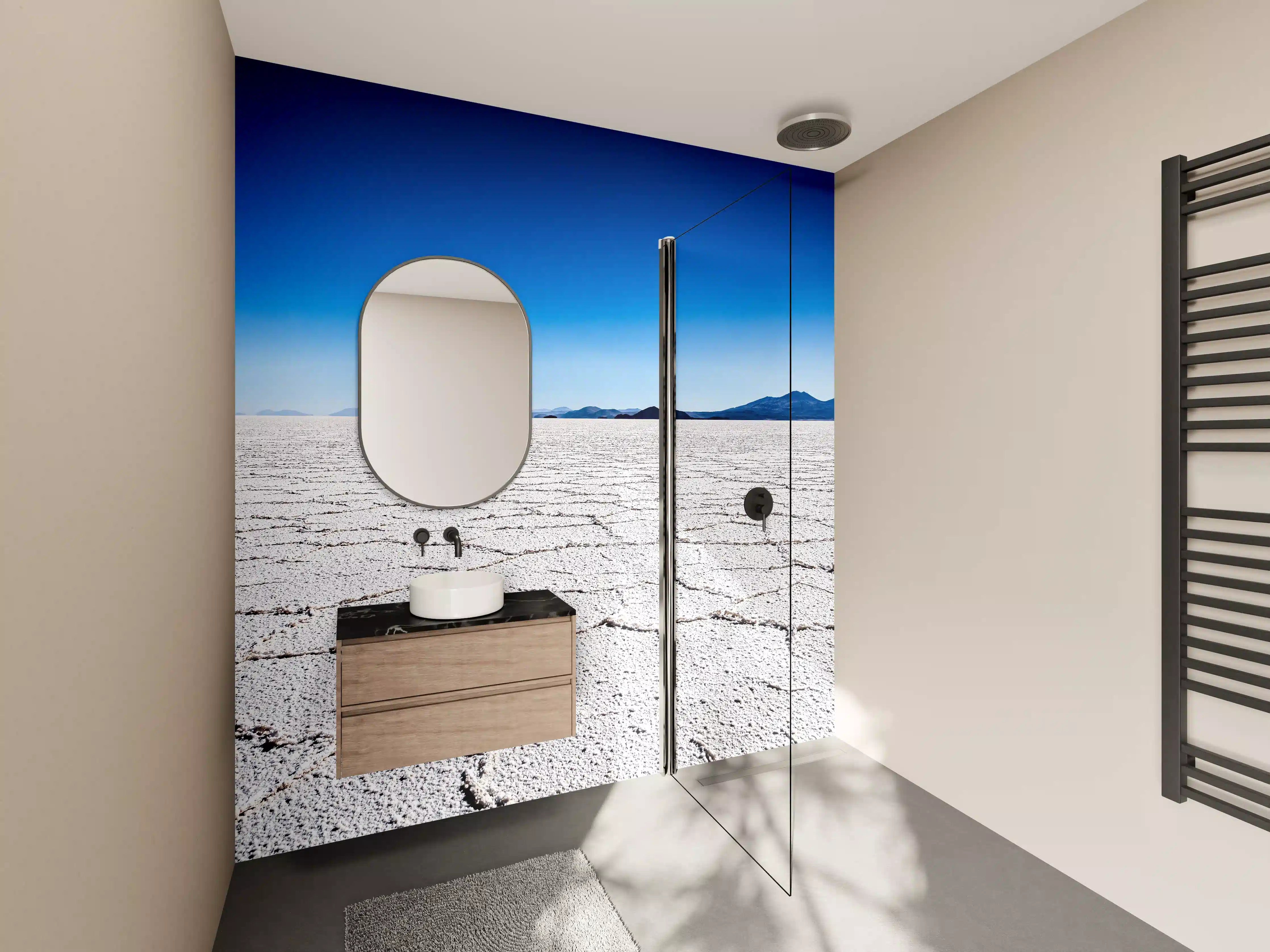Wandverkleidung Bad - Salar Uyuni Salz Wüste