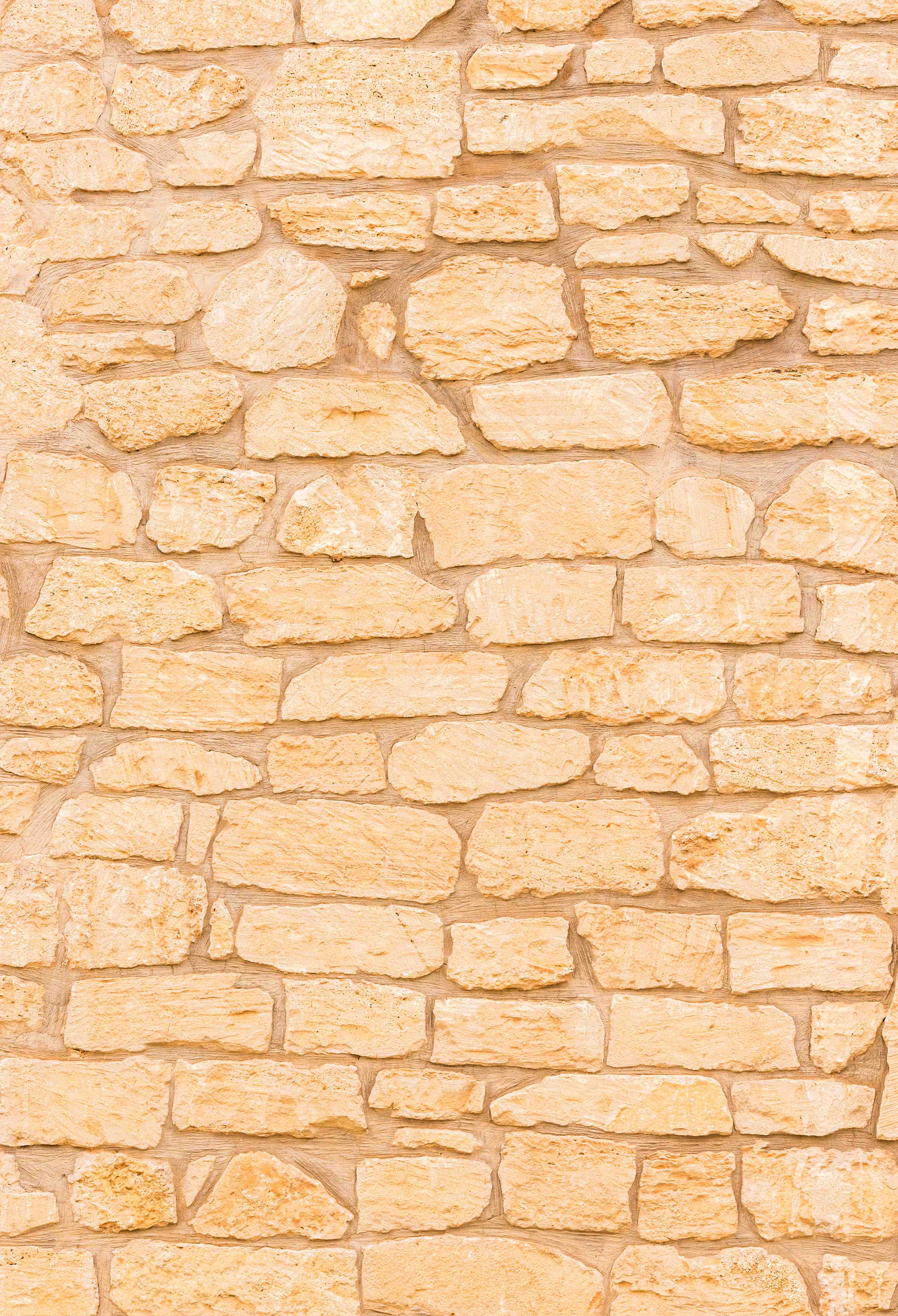 Wandverkleidung Bad-Sandstein-Wand in hellen Tönen