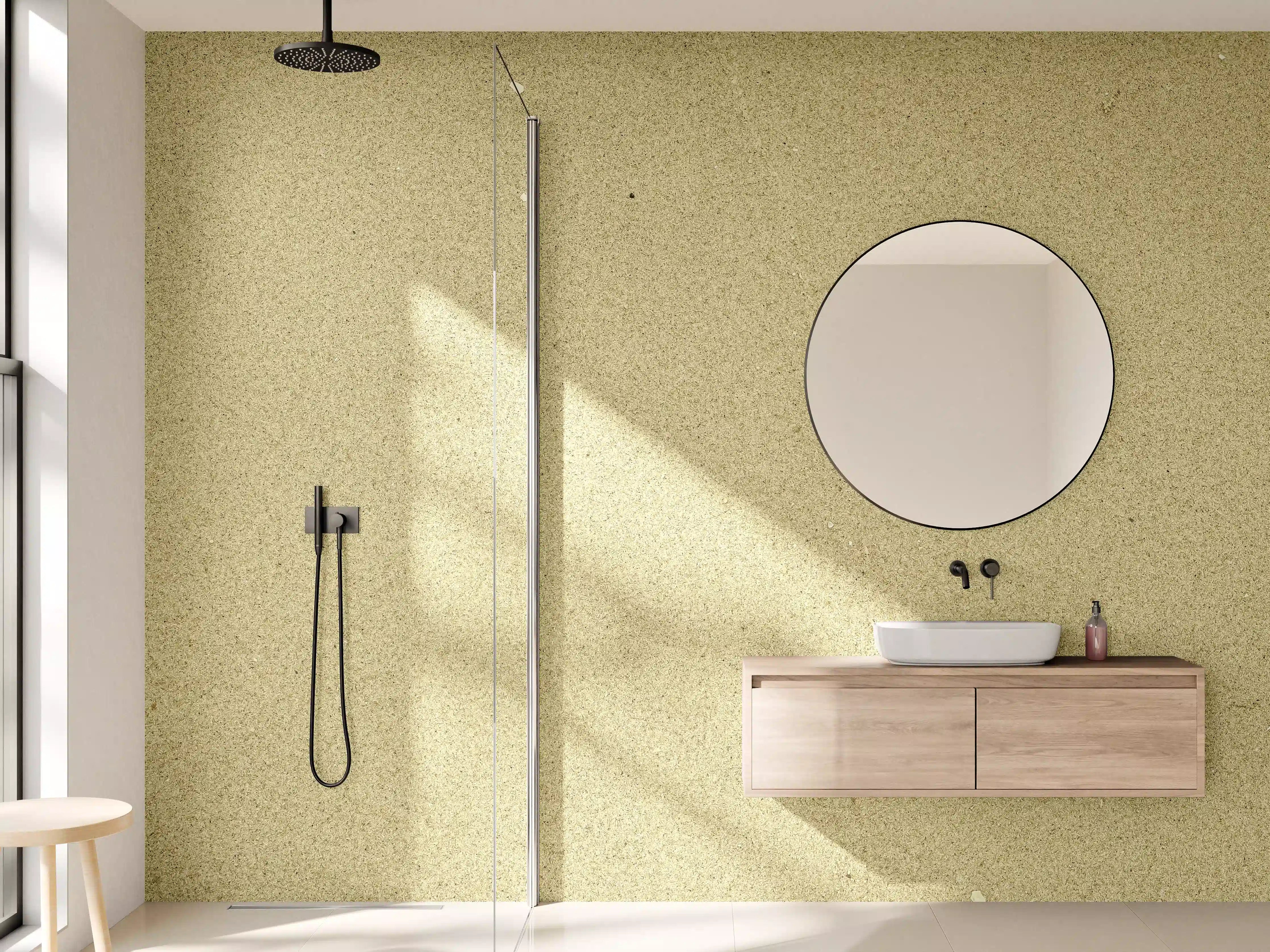 Wandverkleidung Bad - Sandstrand Textur