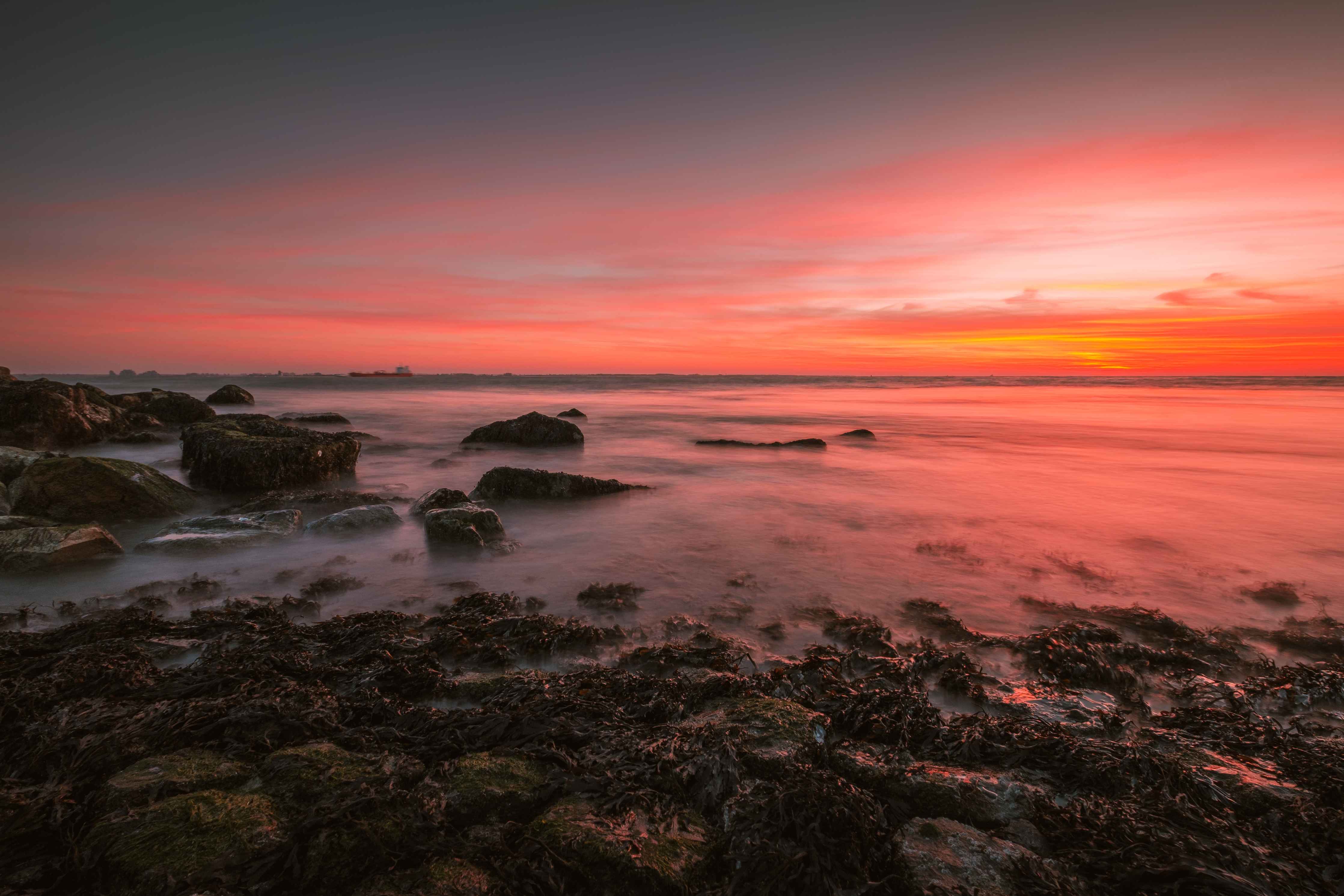 Wandverkleidung Bad-Sanfter Grauschimmer am Meer