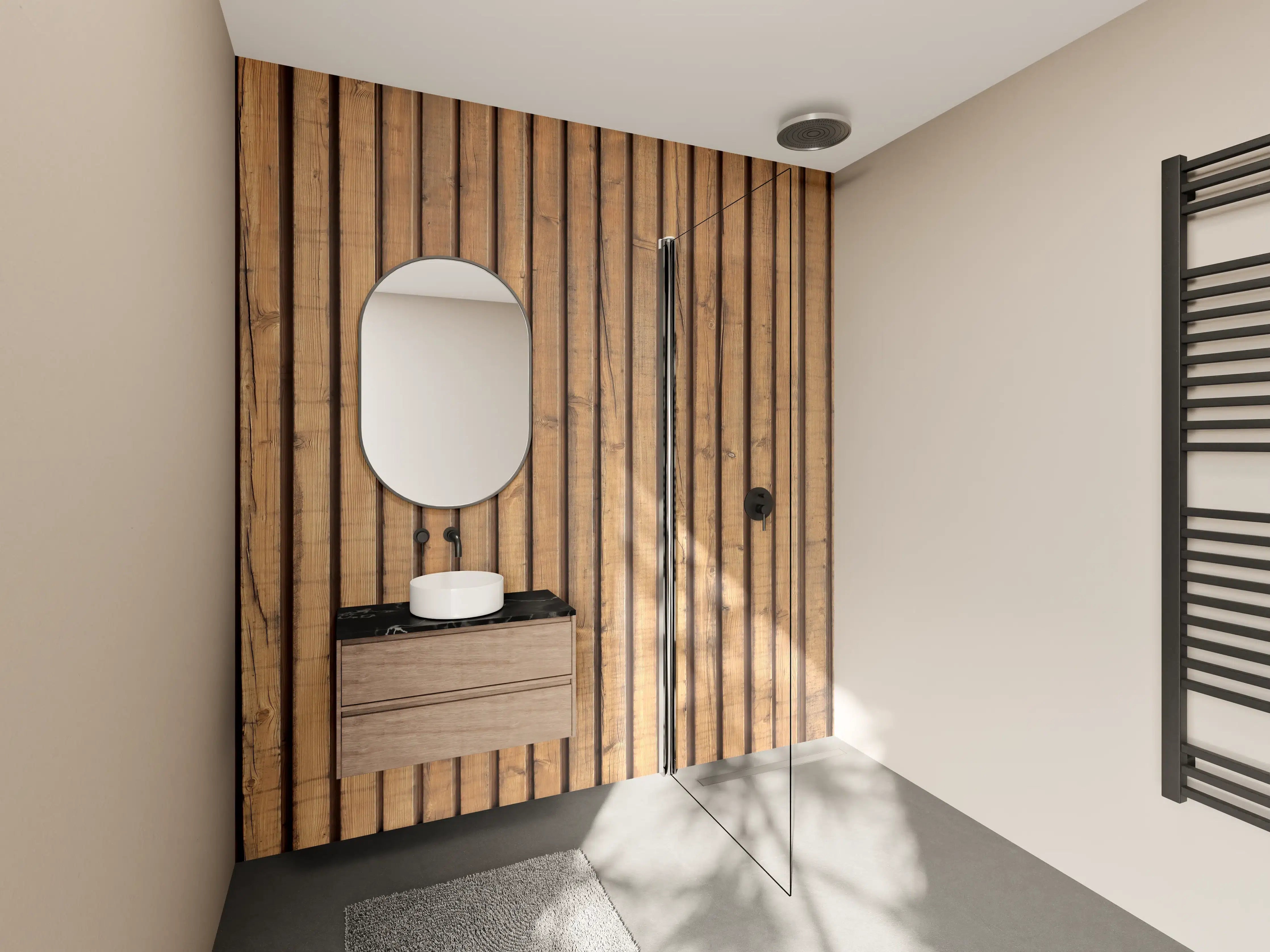 Wandverkleidung Bad - Schöne Holzwand