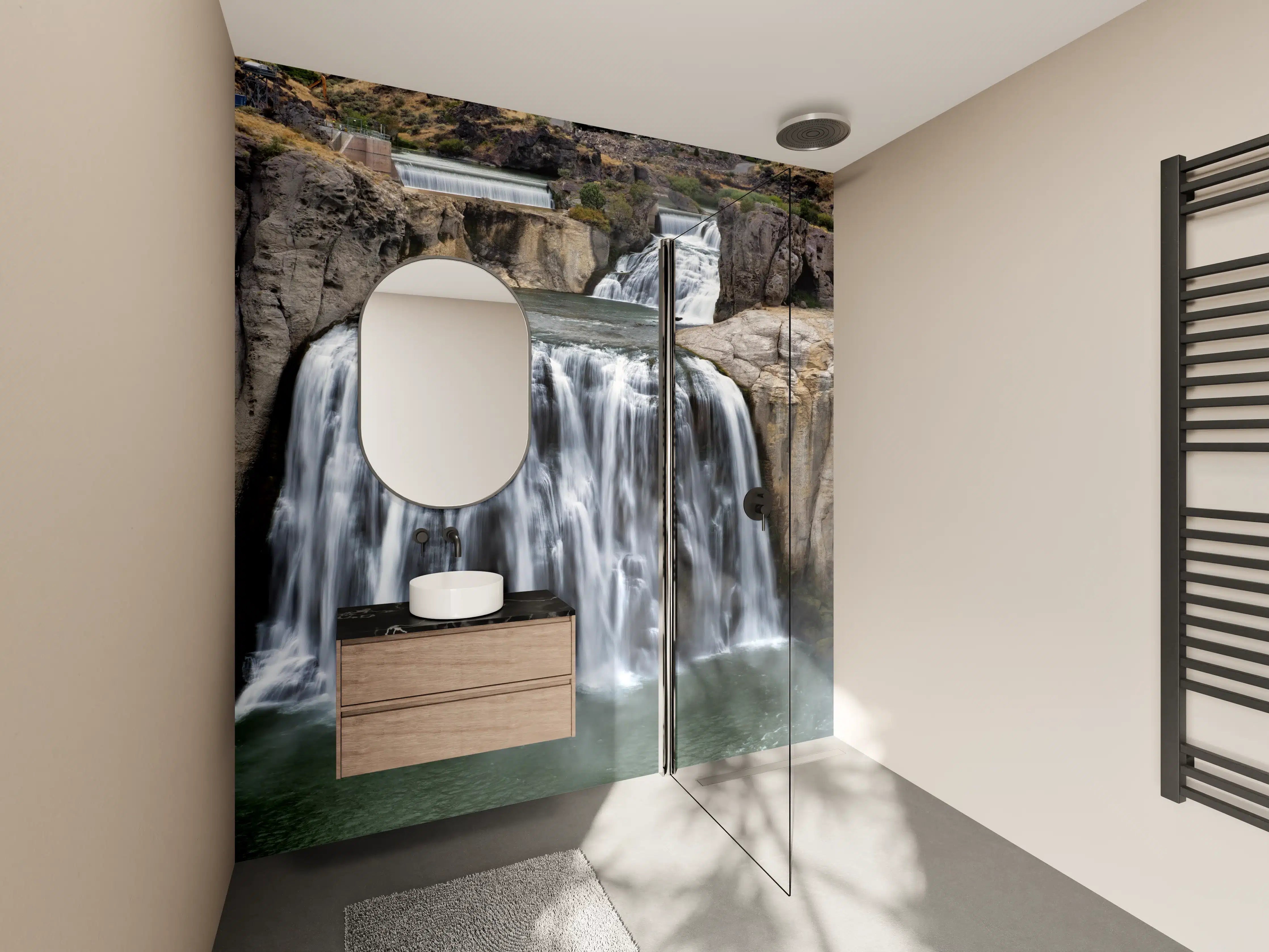 Wandverkleidung Bad - Shoshone Wasserfall