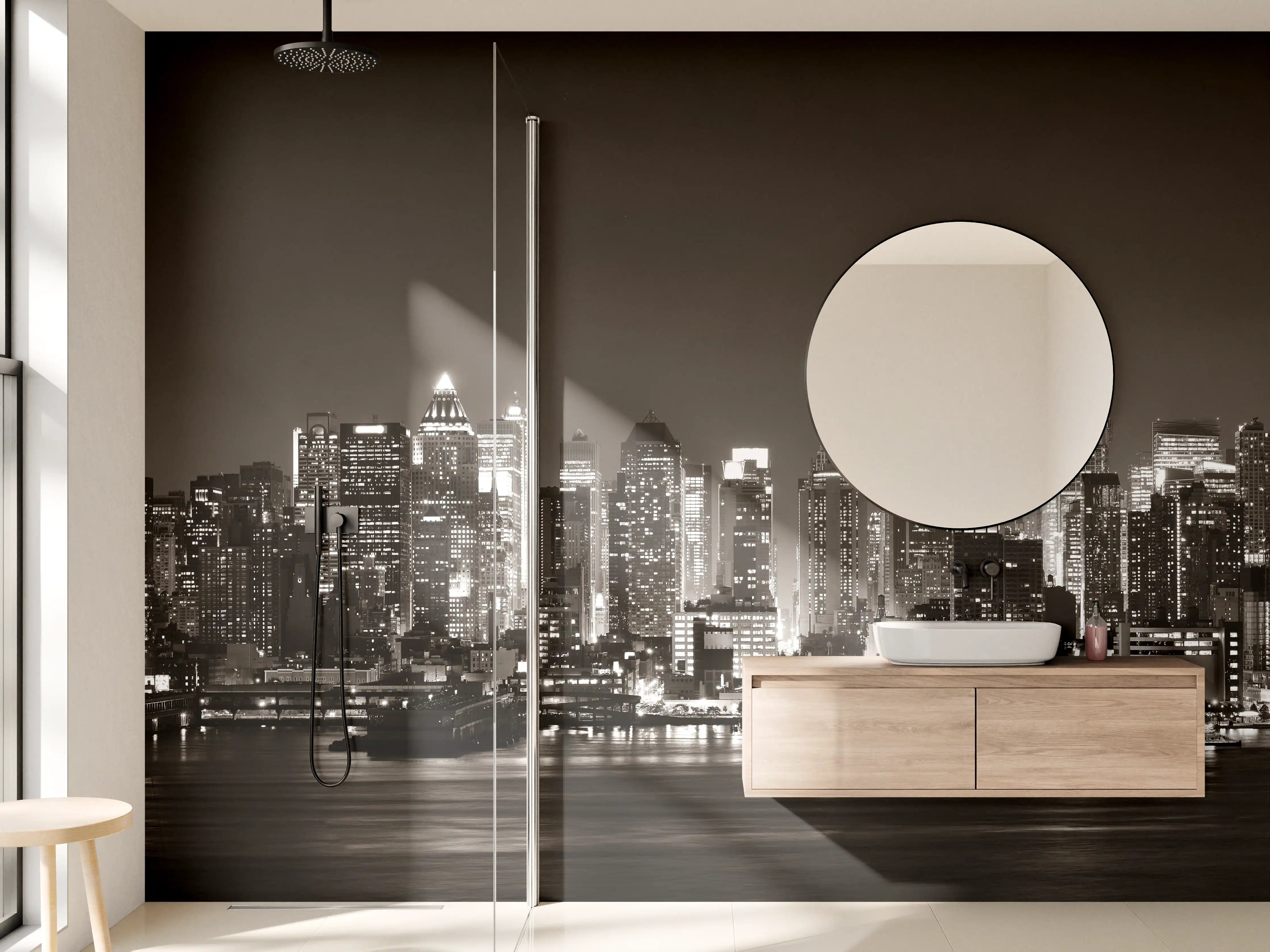 Wandverkleidung Bad - Skyline von Midtown Manhattan
