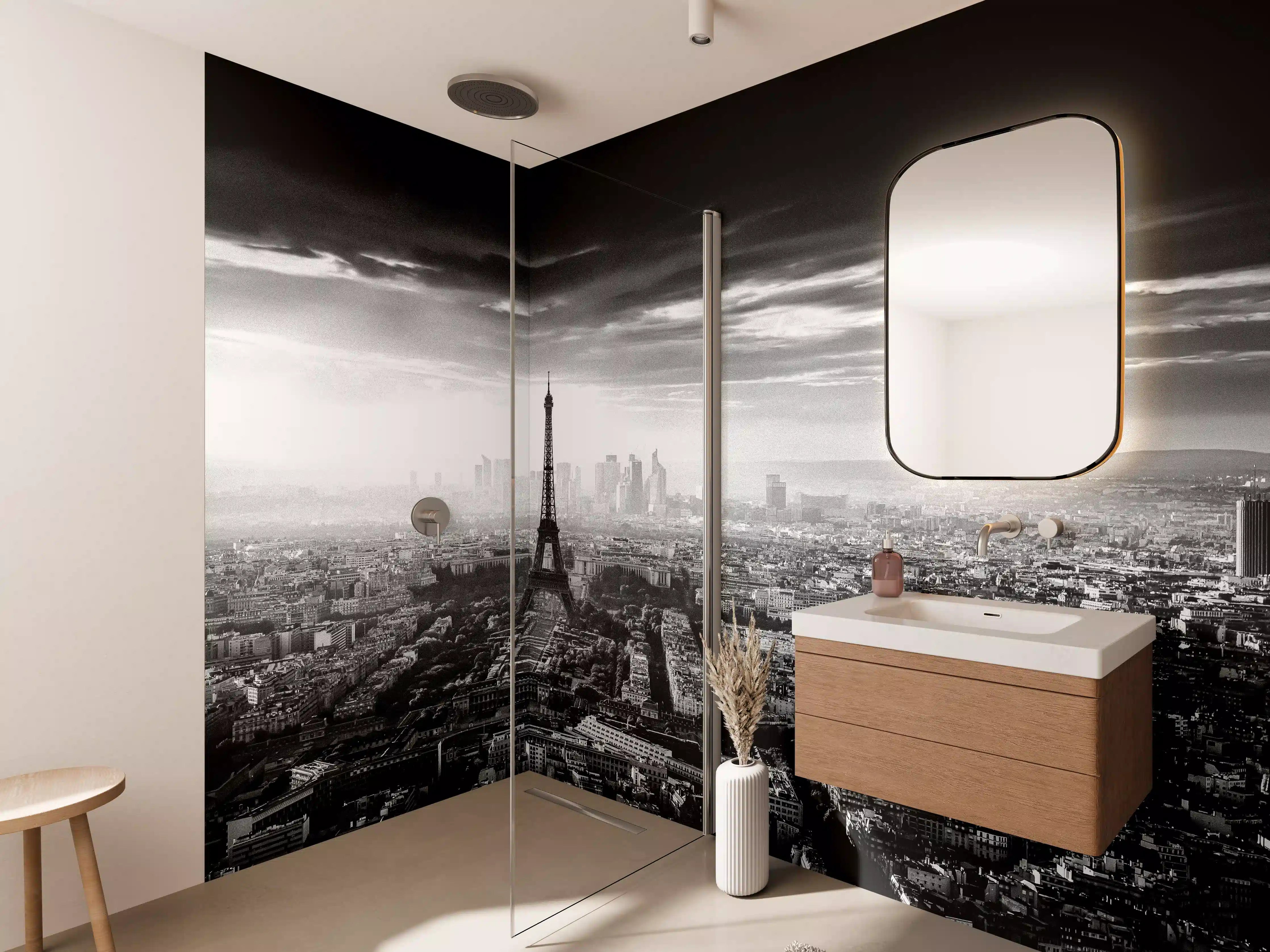 Wandverkleidung Bad - Stadtbild - Paris, Frankreich