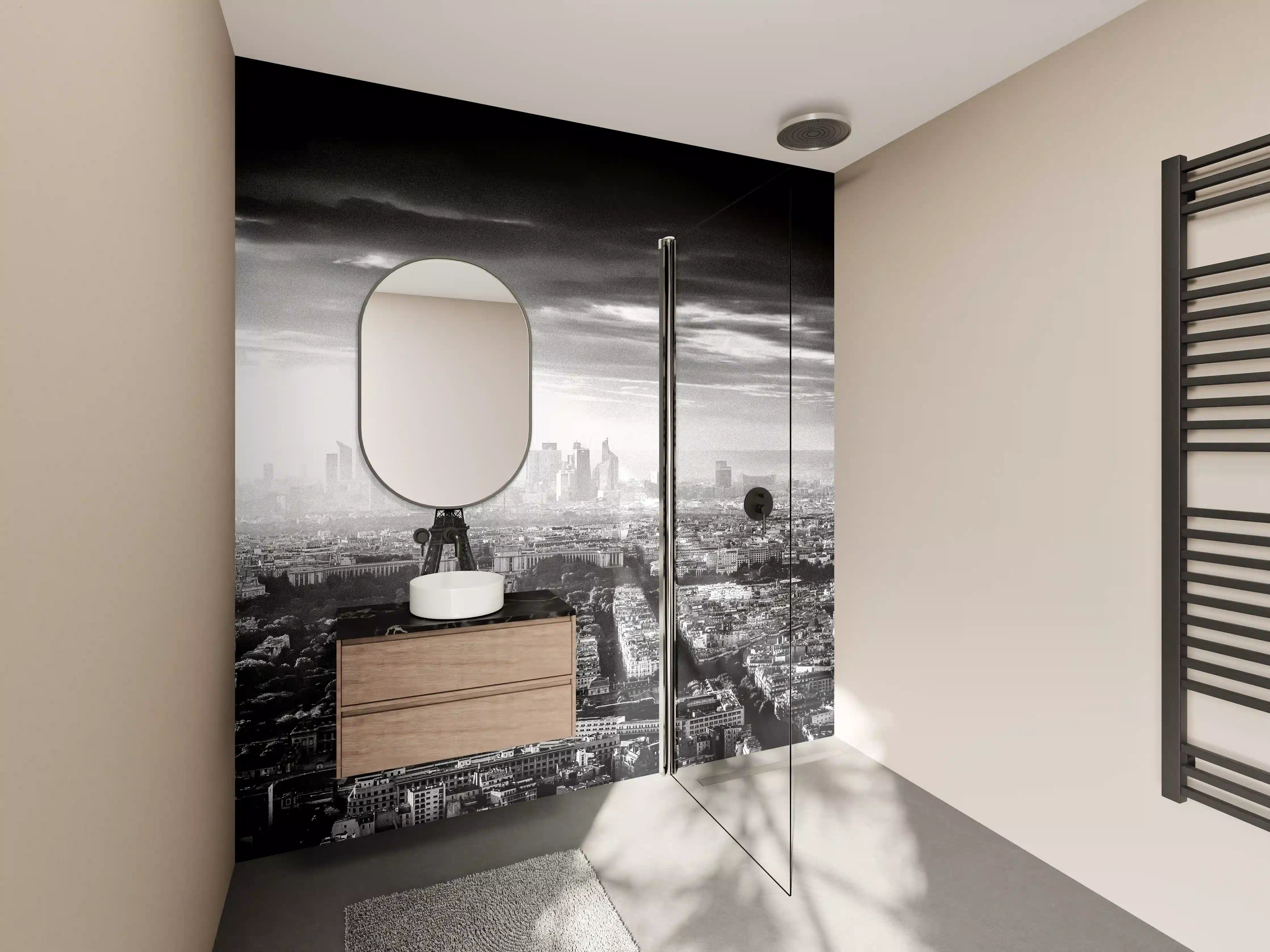 Wandverkleidung Bad - Stadtbild - Paris, Frankreich