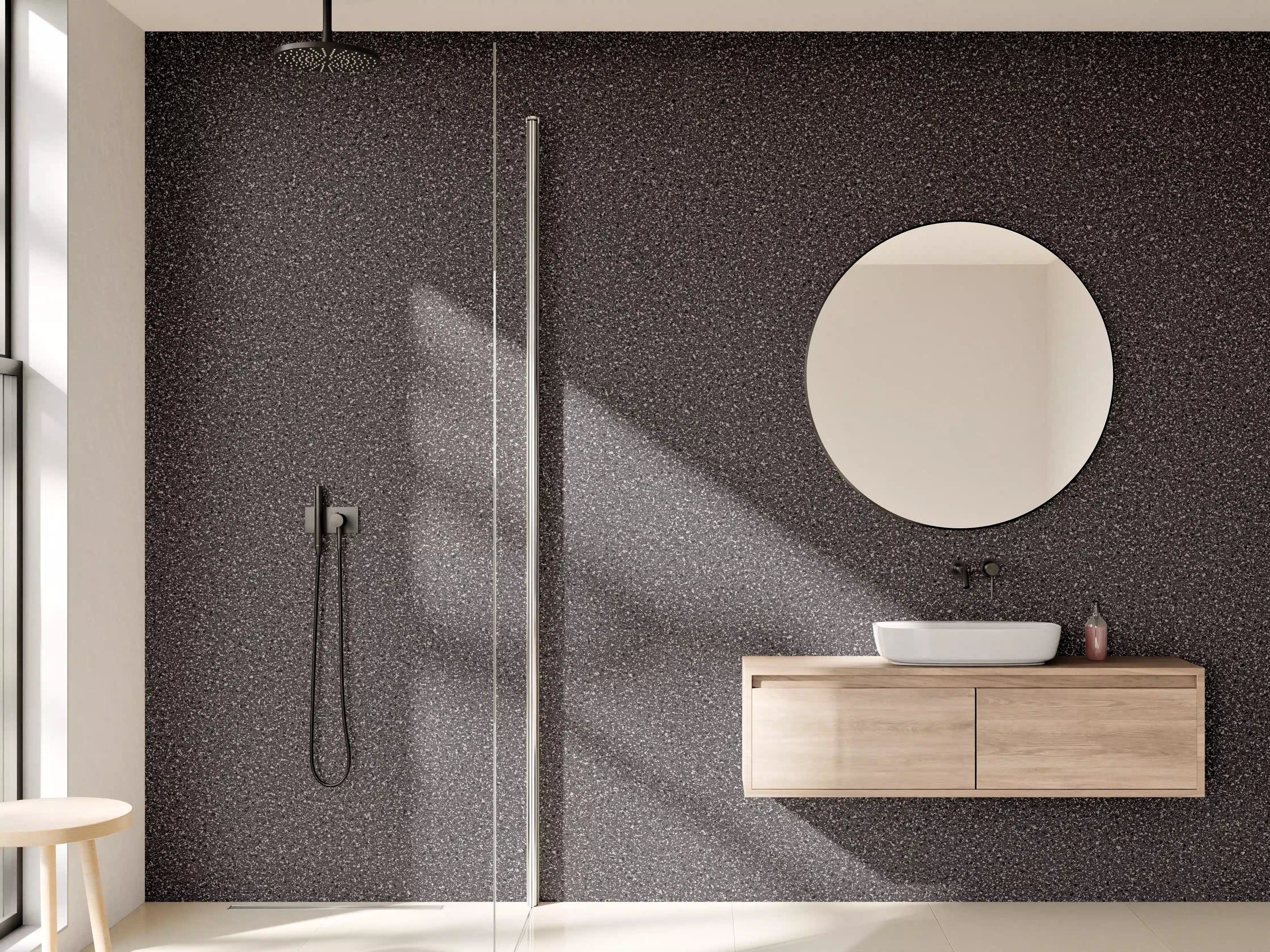 Wandverkleidung Bad - Stein Boden und Wand Muster aus Granit