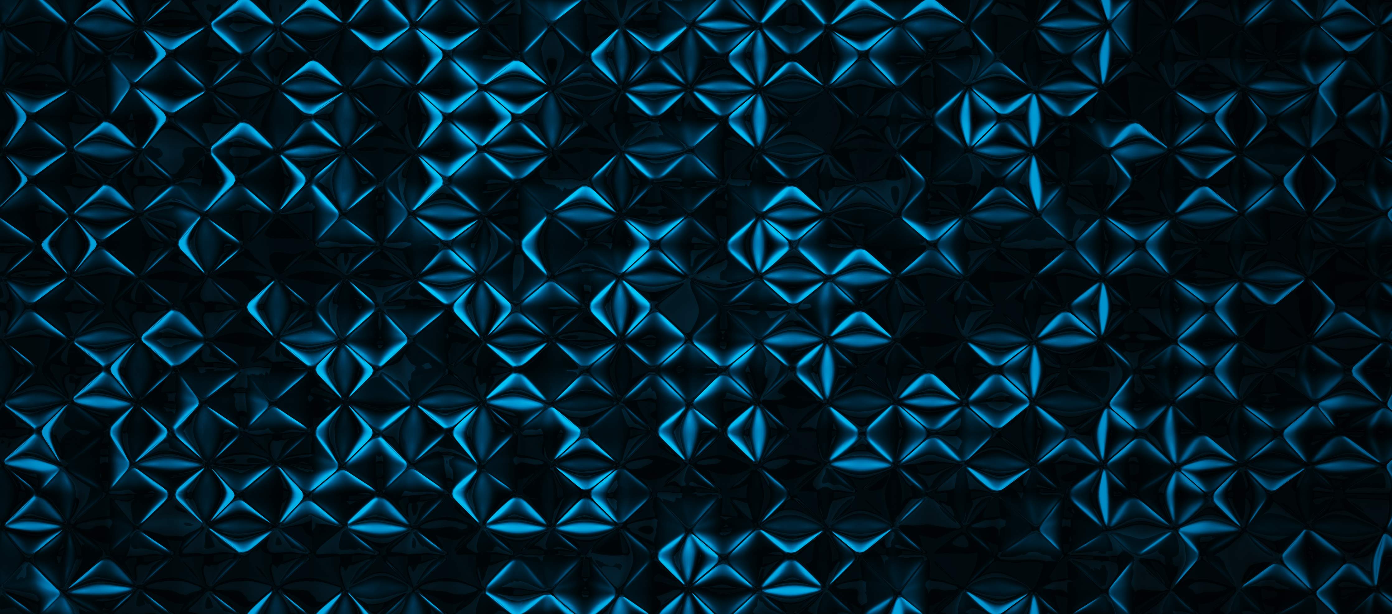 Wandverkleidung Bad-Strahlenförmiges Blau-Muster mit Tiefe