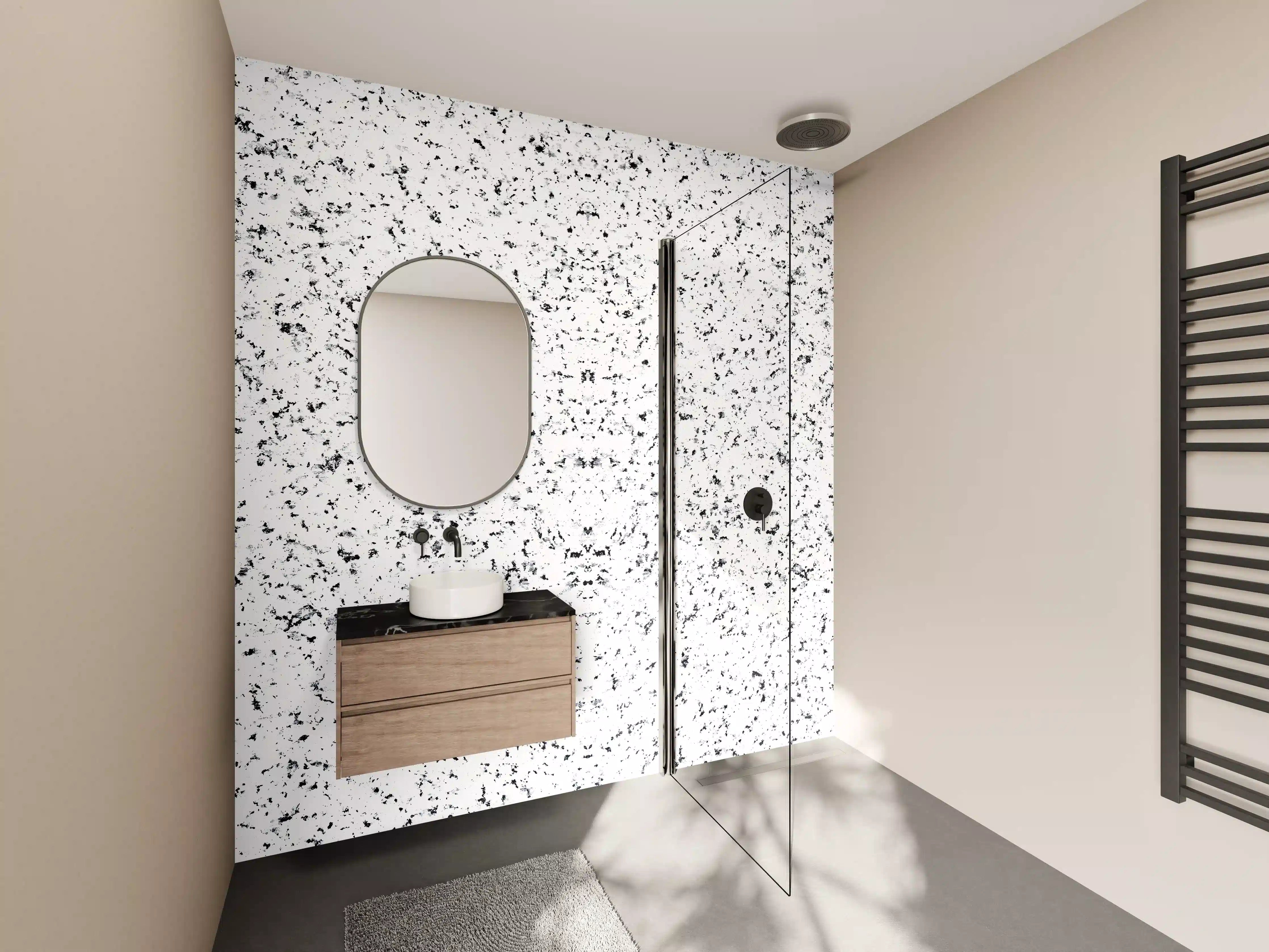Wandverkleidung Bad - Terrazzo Granit Textur