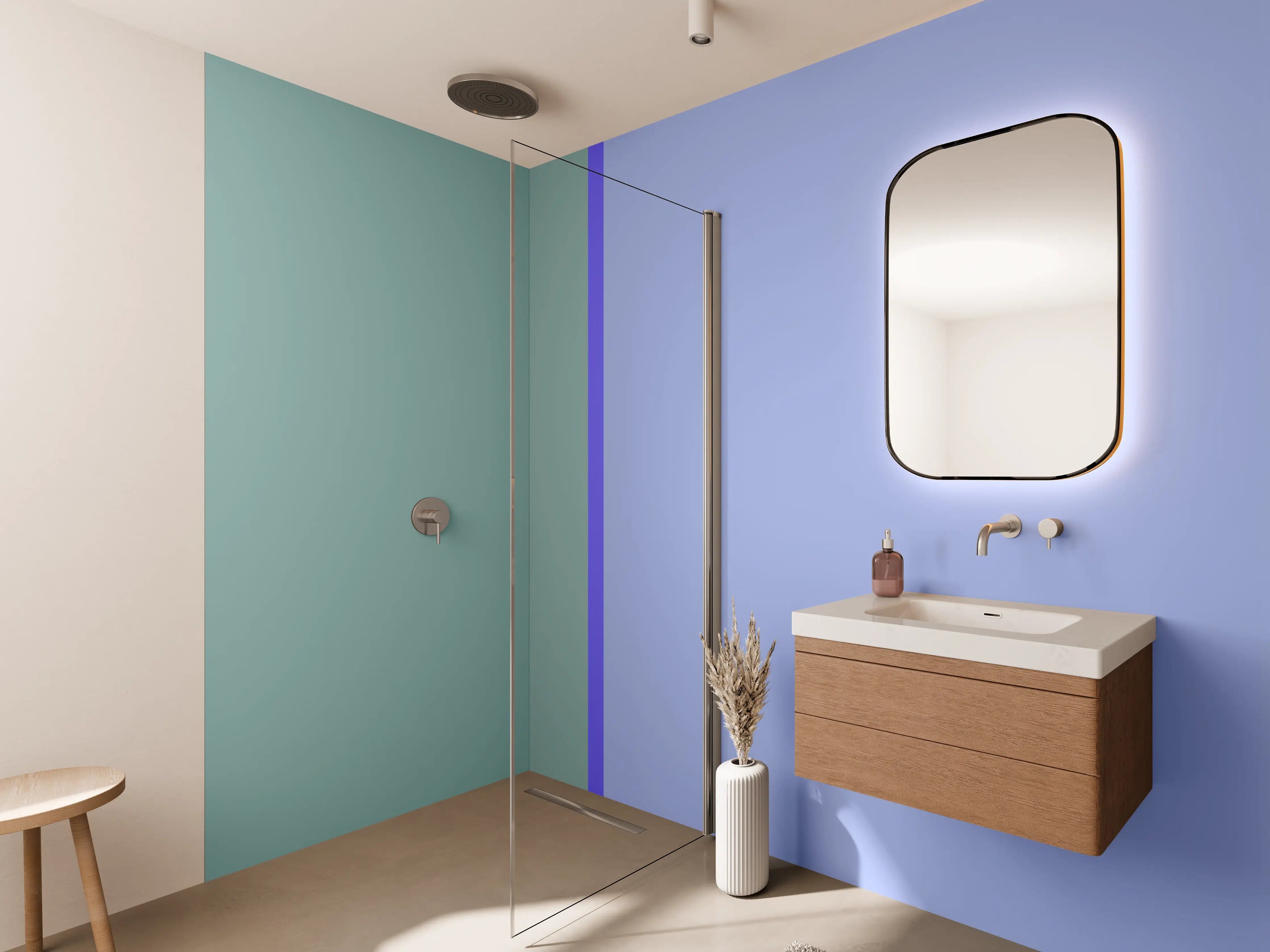 Wandverkleidung Bad - The Blues - Easy Vertical - Lavender