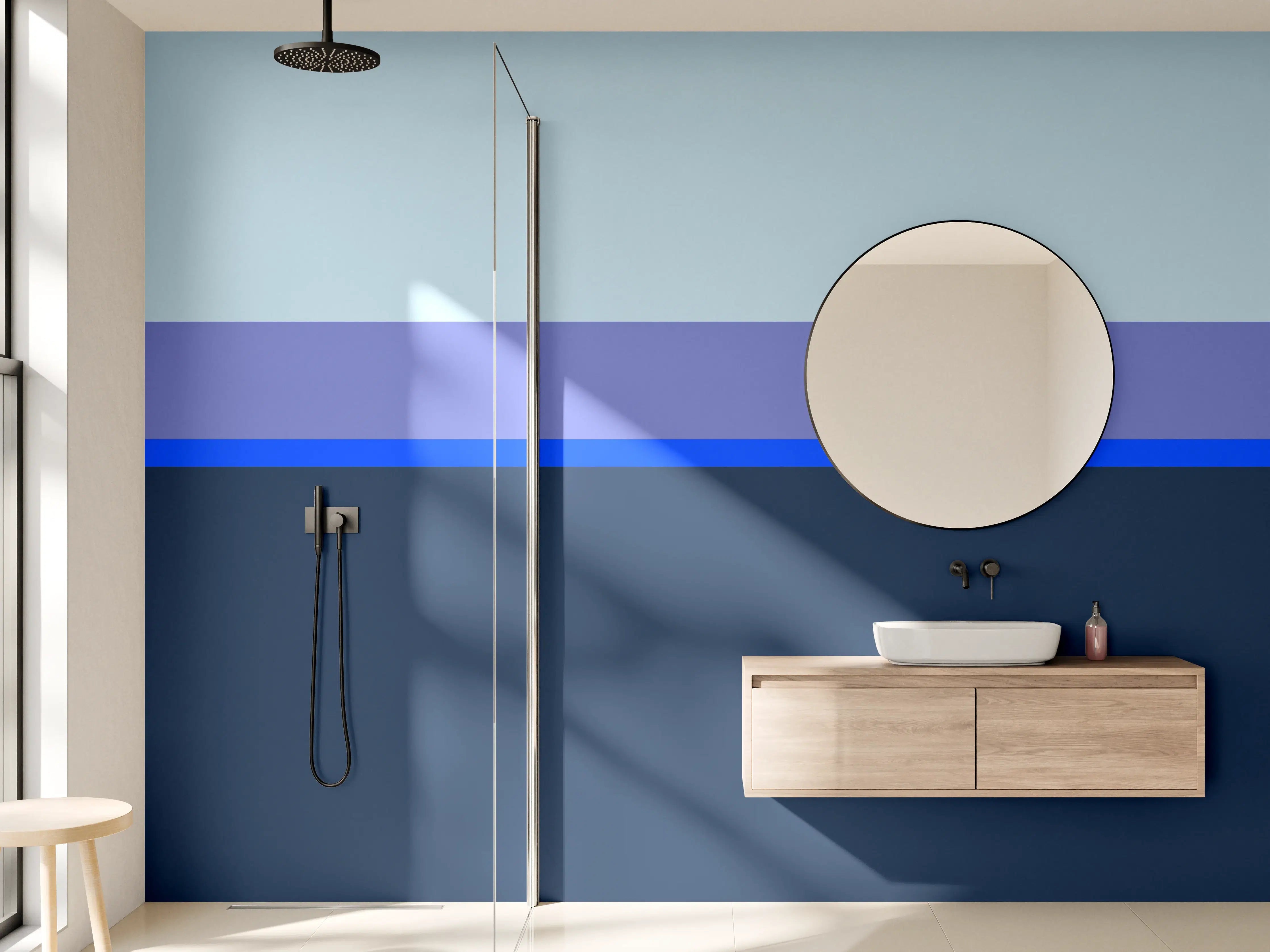 Wandverkleidung Bad - The Blues - Horizontal - Blueberry