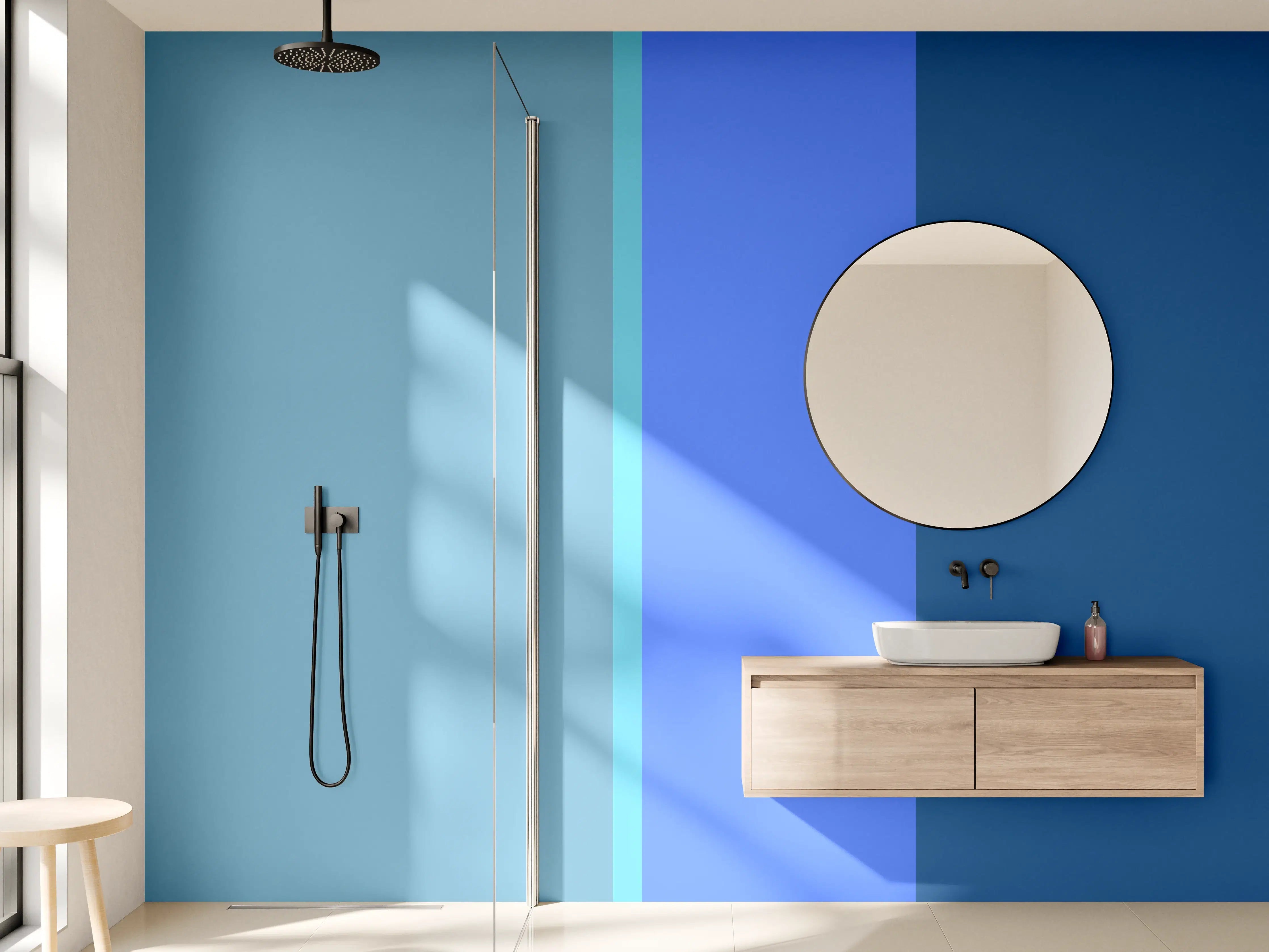 Wandverkleidung Bad - The Blues - Vertical - Cornflower