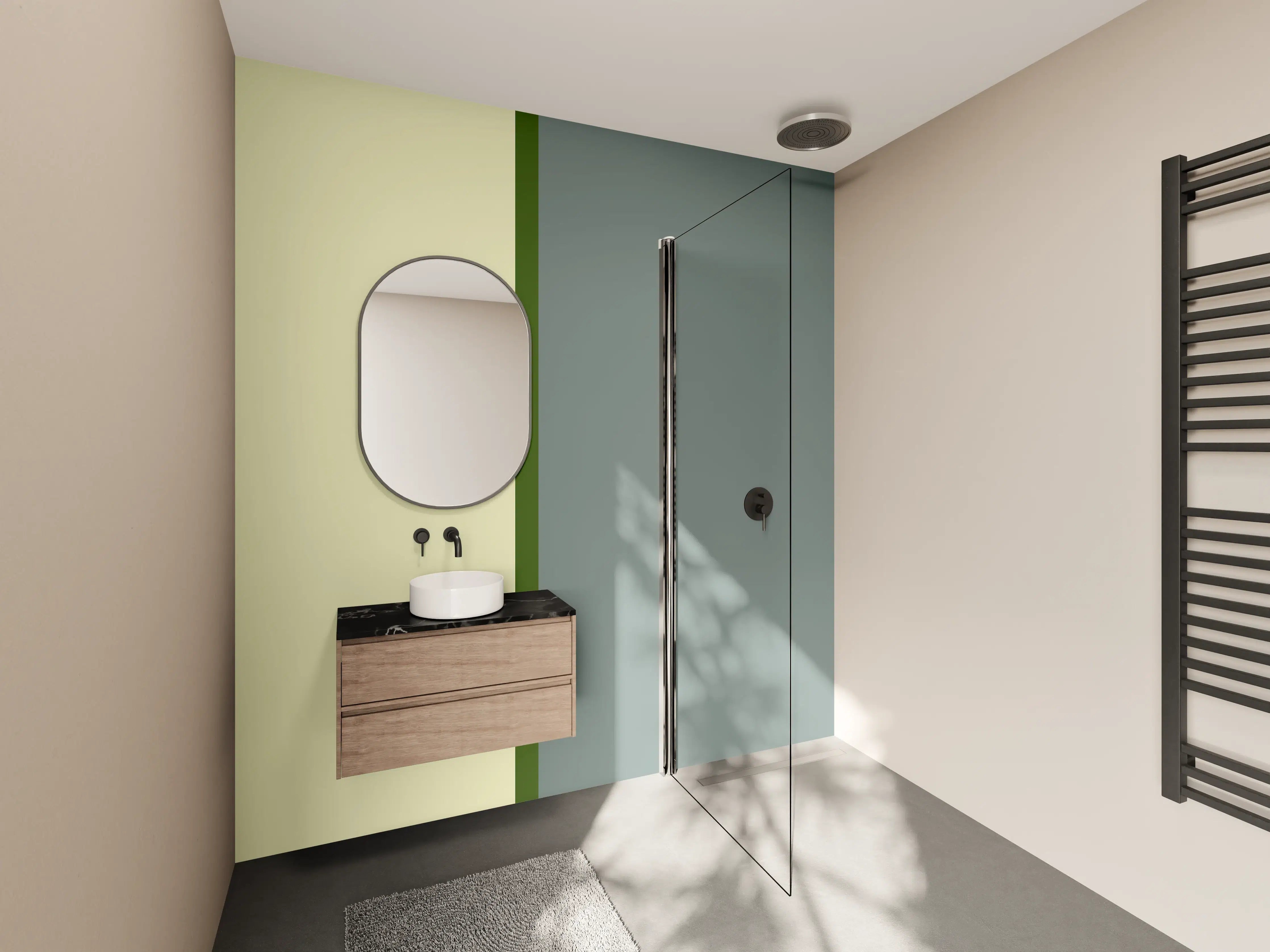 Wandverkleidung Bad - The Greens - Easy Vertical - Avocado