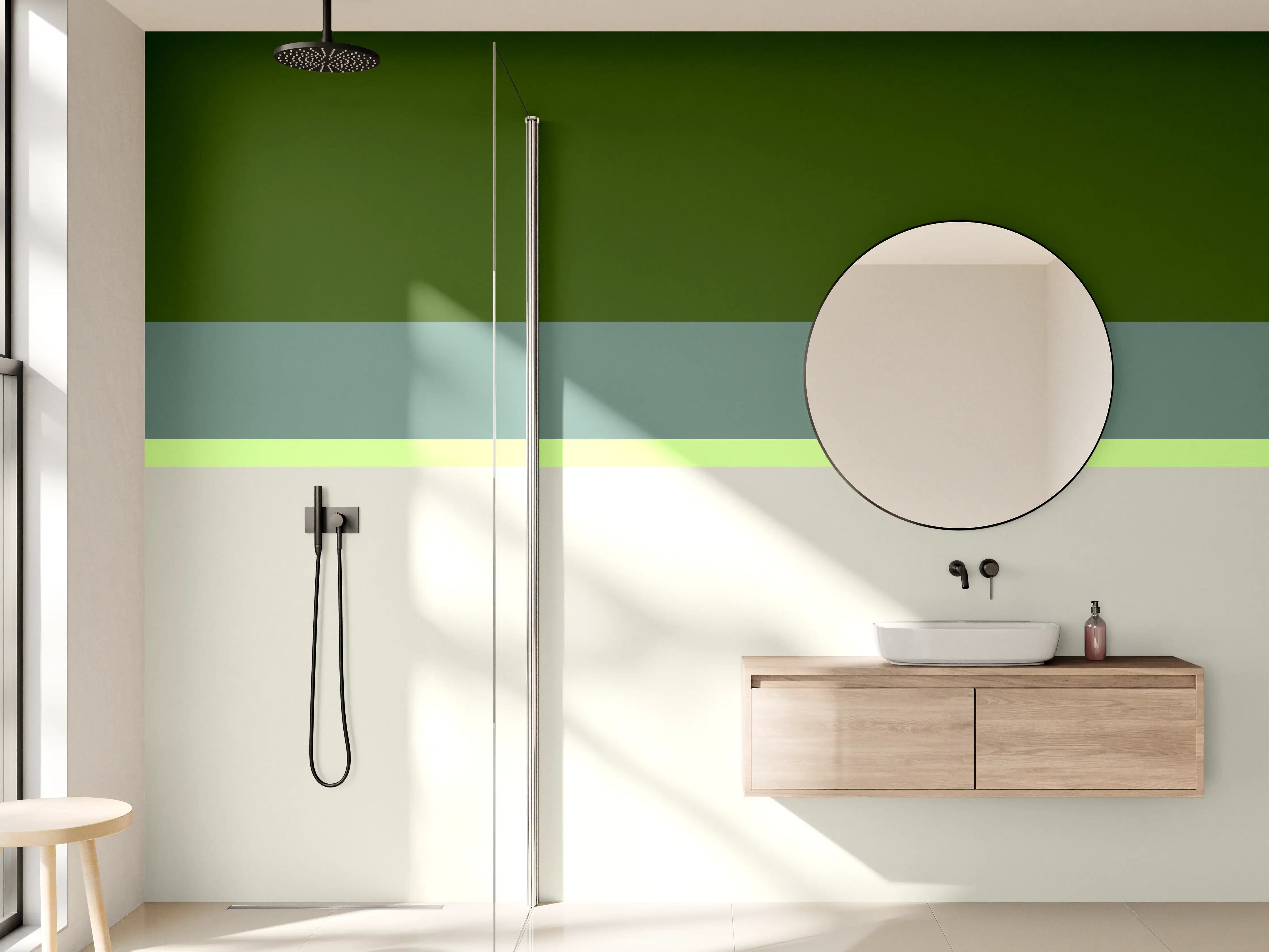 Wandverkleidung Bad - The Greens - Horizontal - Granny Smith