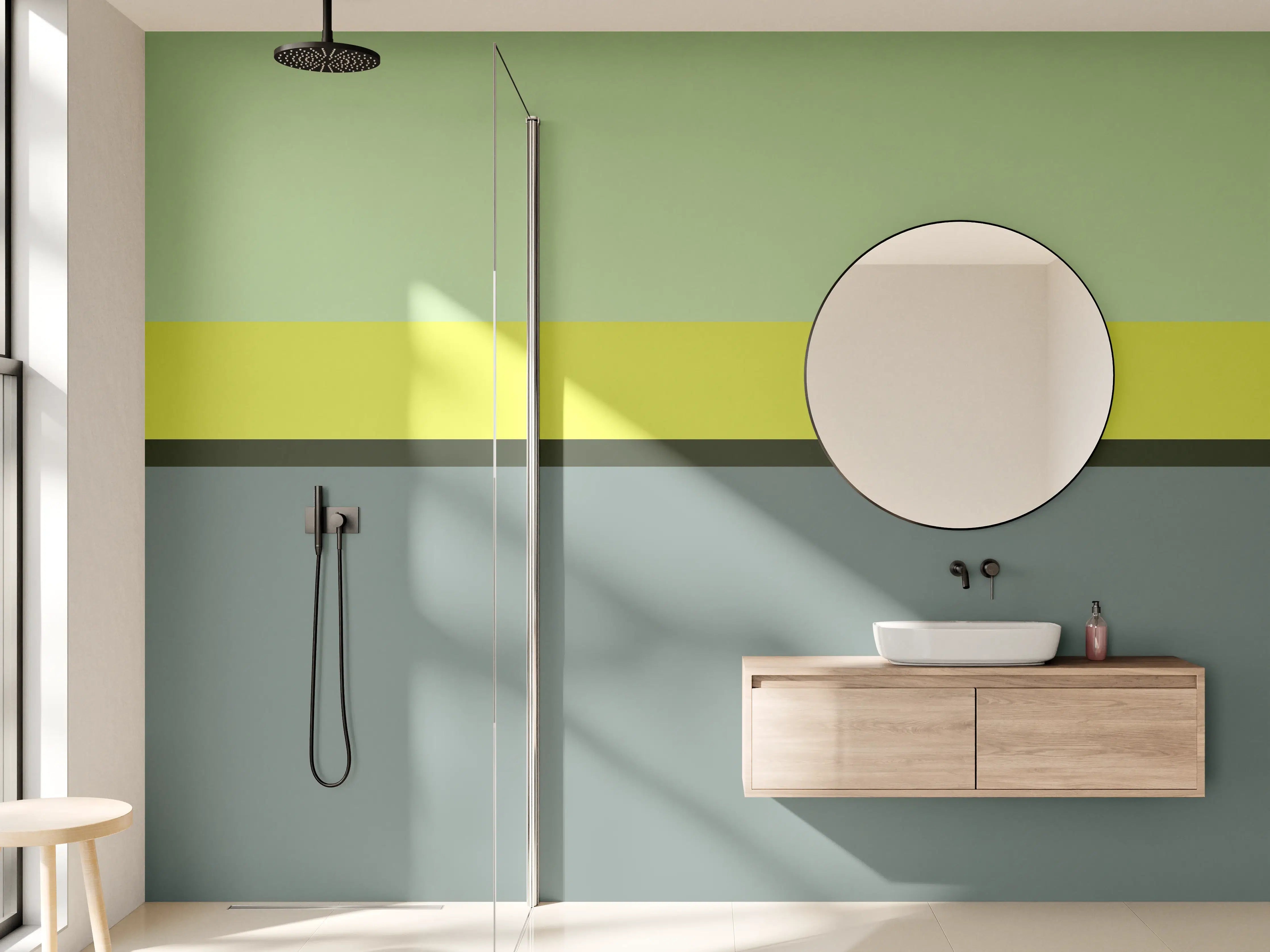 Wandverkleidung Bad - The Greens - Horizontal - Matcha