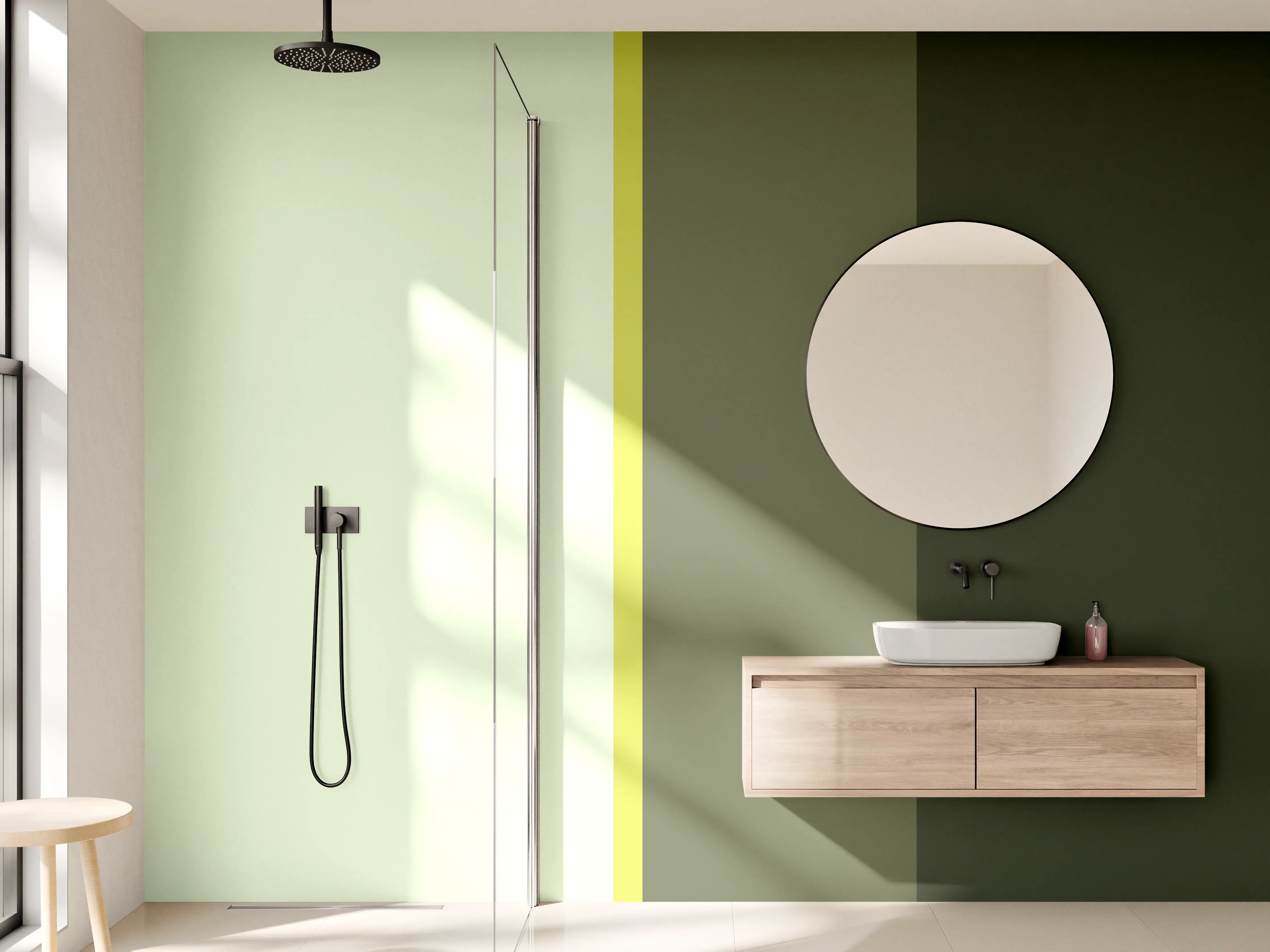 Wandverkleidung Bad - The Greens - Vertical - Olive