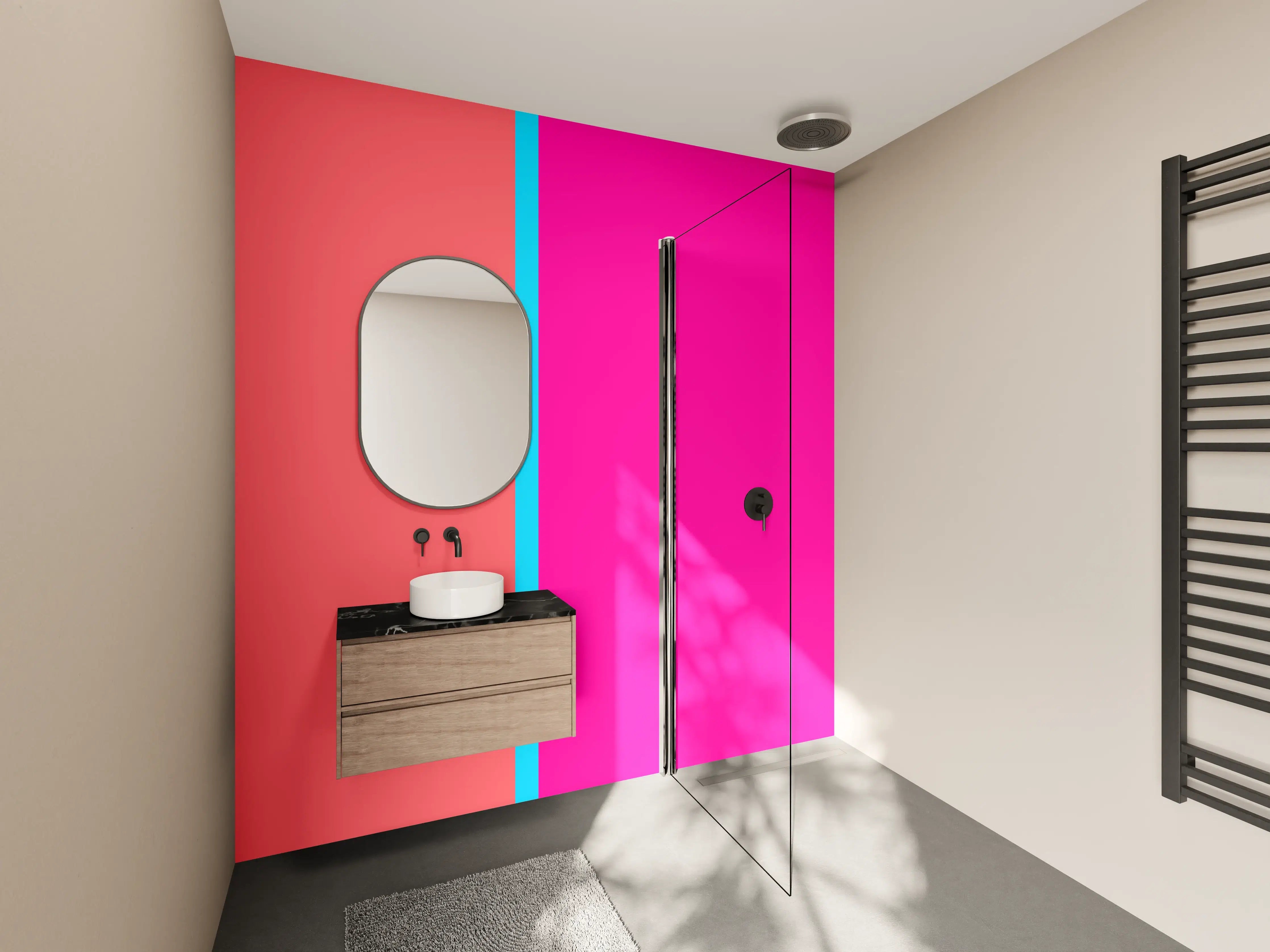 Wandverkleidung Bad - The Neons - Easy Vertikal - Nova