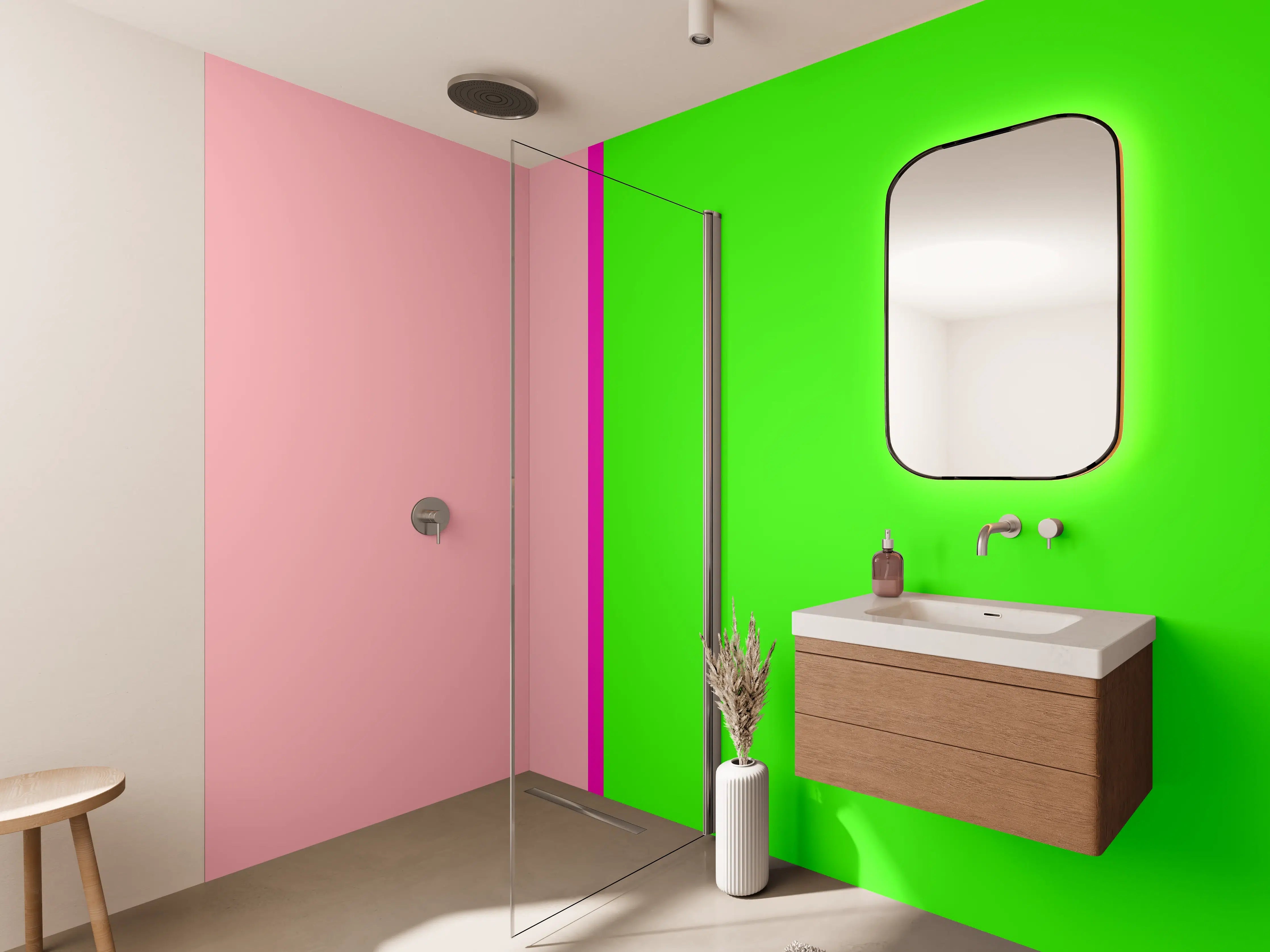 Wandverkleidung Bad - The Neons - Easy Vertikal - Nox